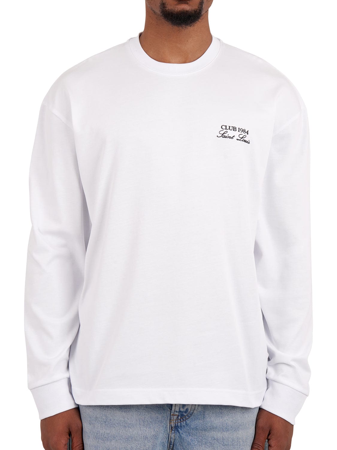 CLUB 1984. Essential Long Sleeve T-shirt - White T-Shirt