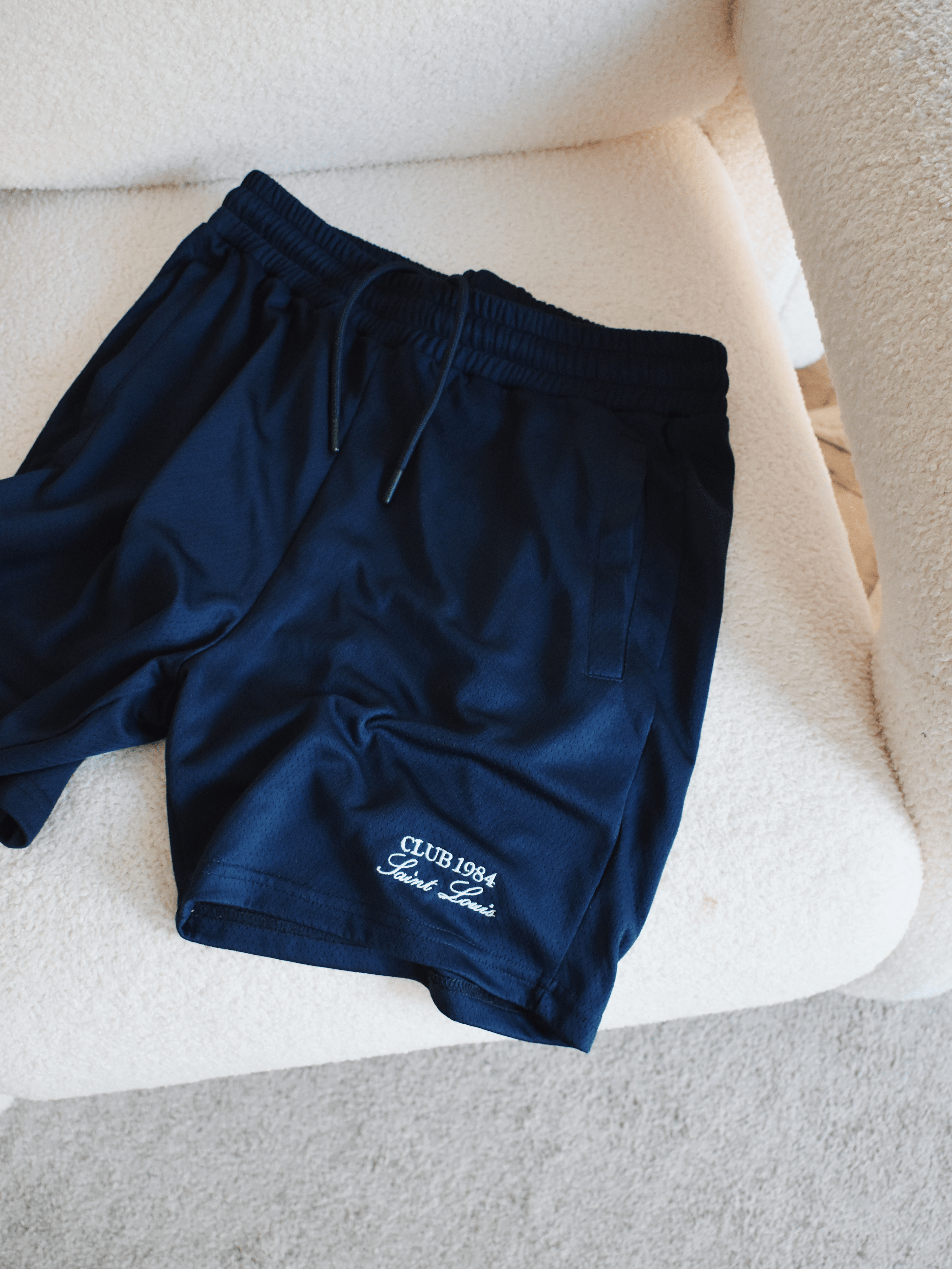 CLUB 1984. Essential Mesh Shorts - Navy shorts