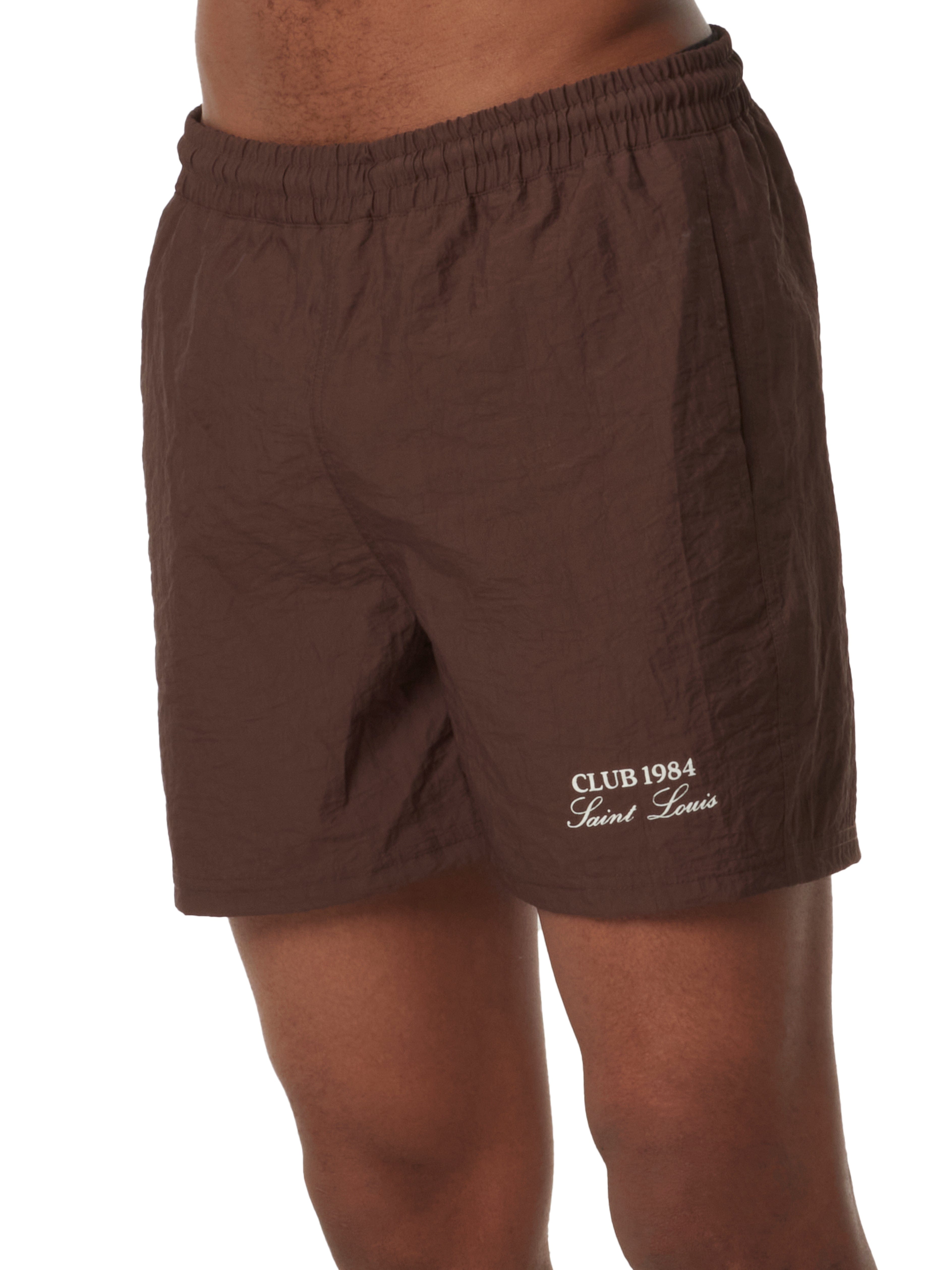 CLUB 1984. Essential Swim Shorts - Brown shorts