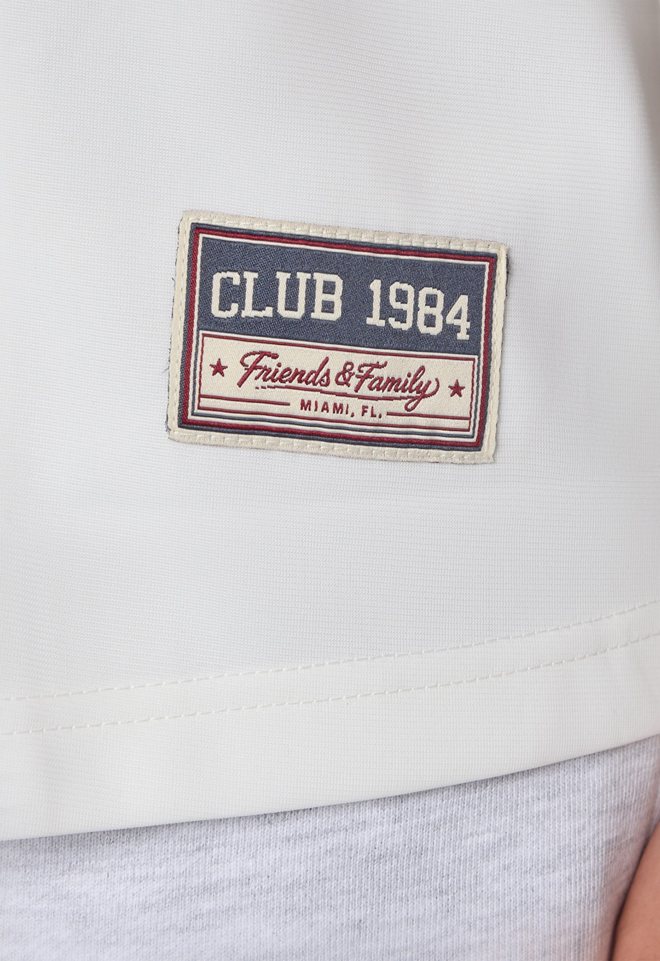 CLUB 1984. F&F Miami Baseball Jersey - Off White T-Shirt