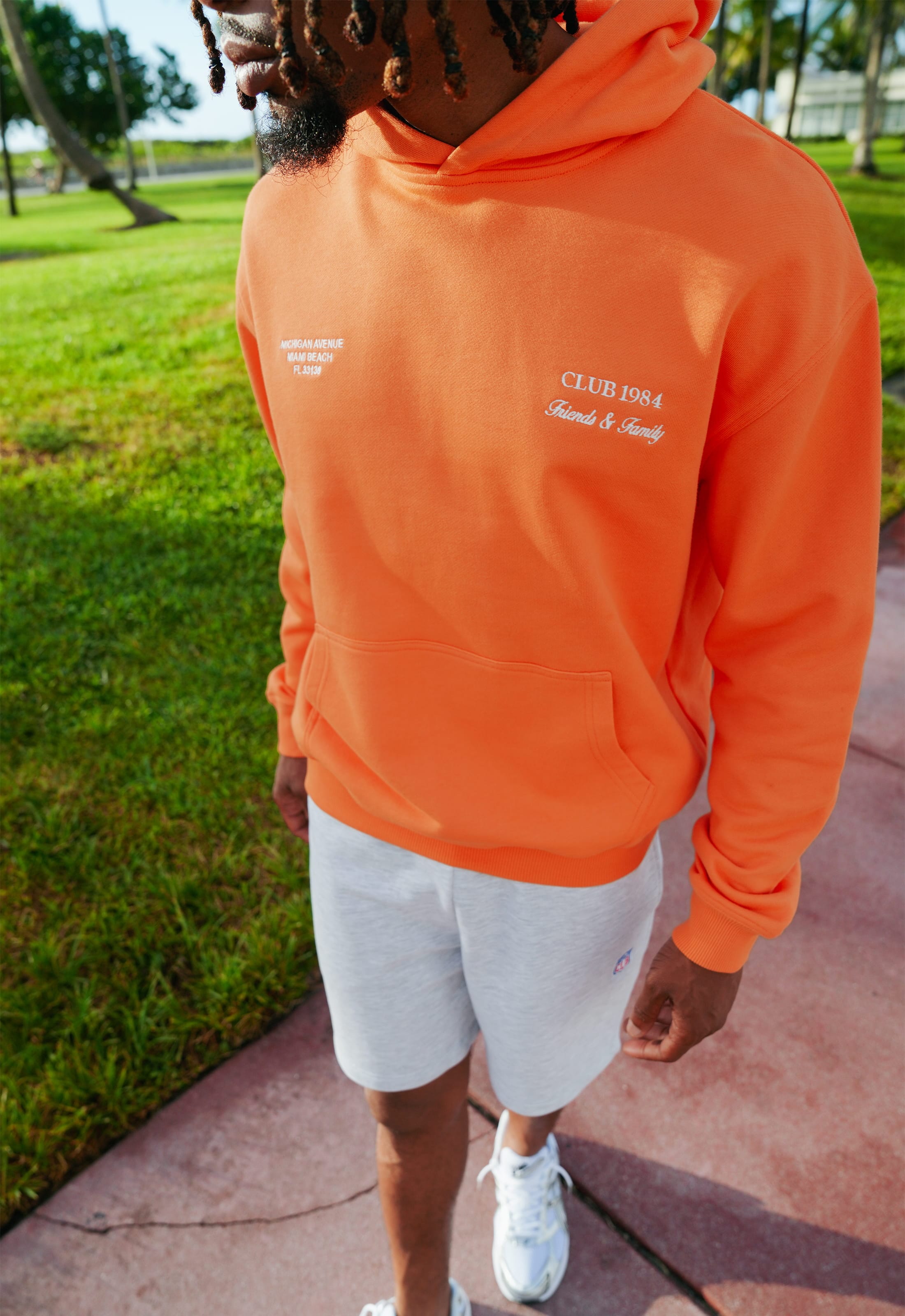 CLUB 1984. F&F Miami Hoodie - Orange Hoodie