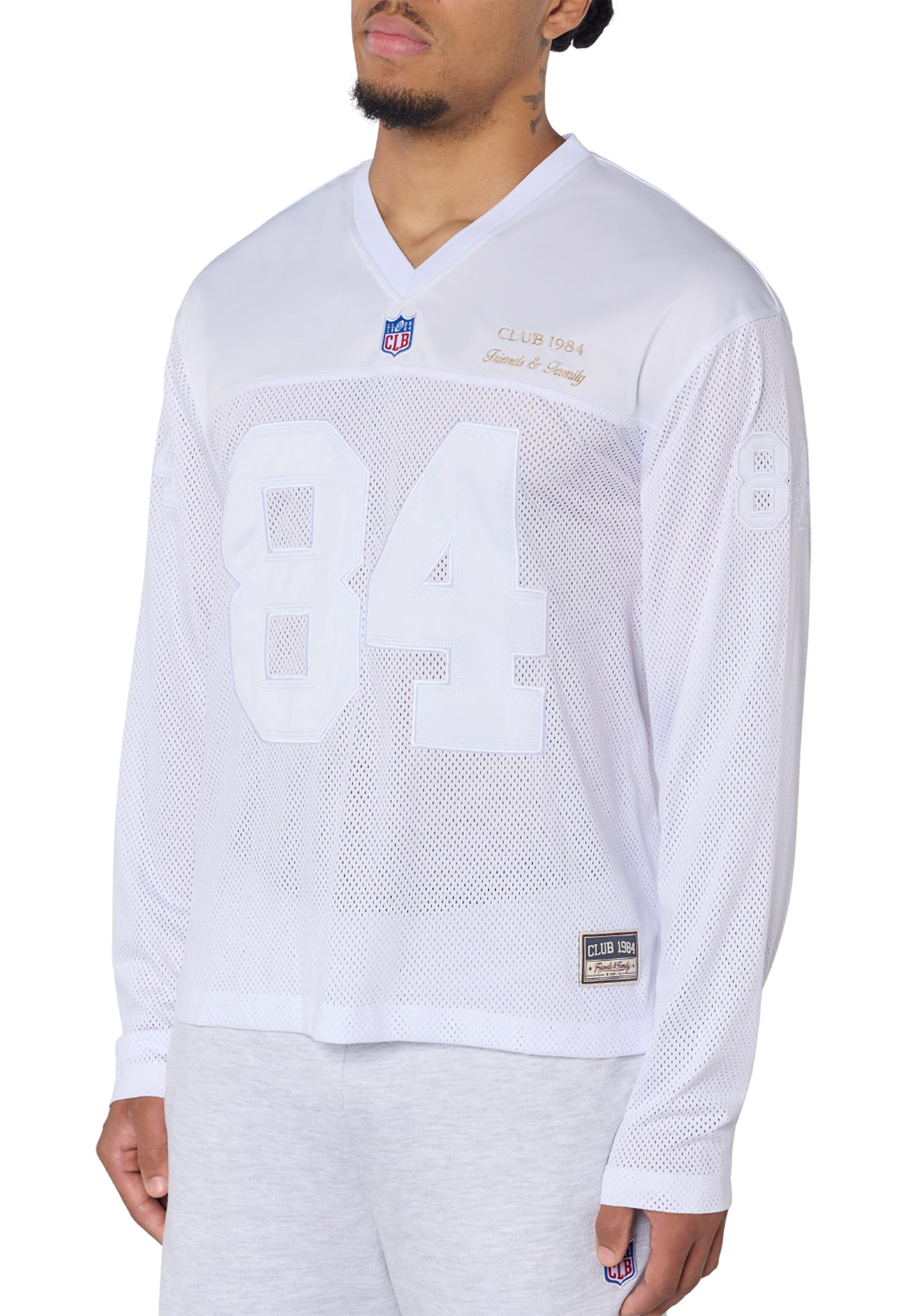 CLUB 1984. F&F Miami LS Jersey - White T-Shirt