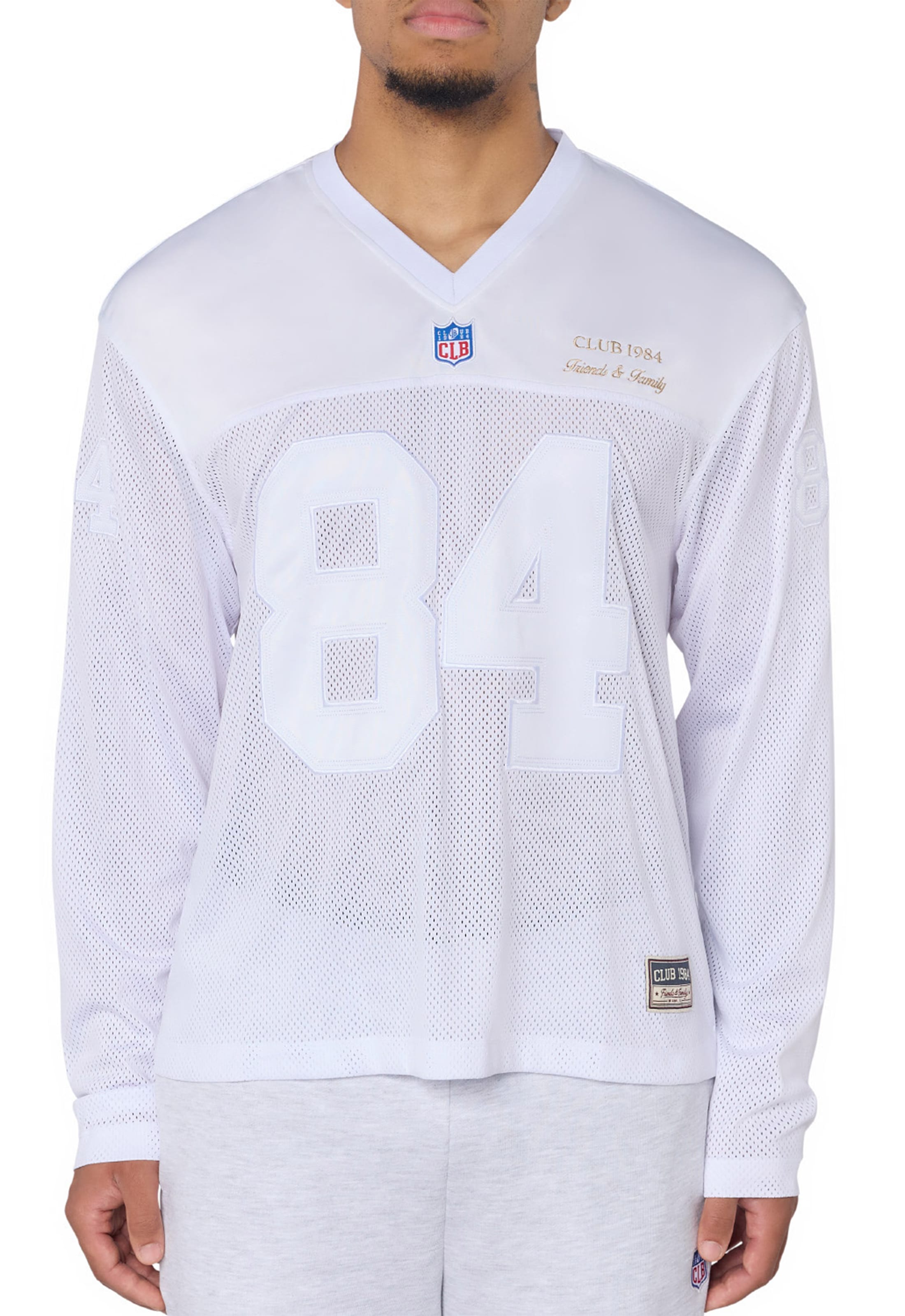 CLUB 1984. F&F Miami LS Jersey - White T-Shirt