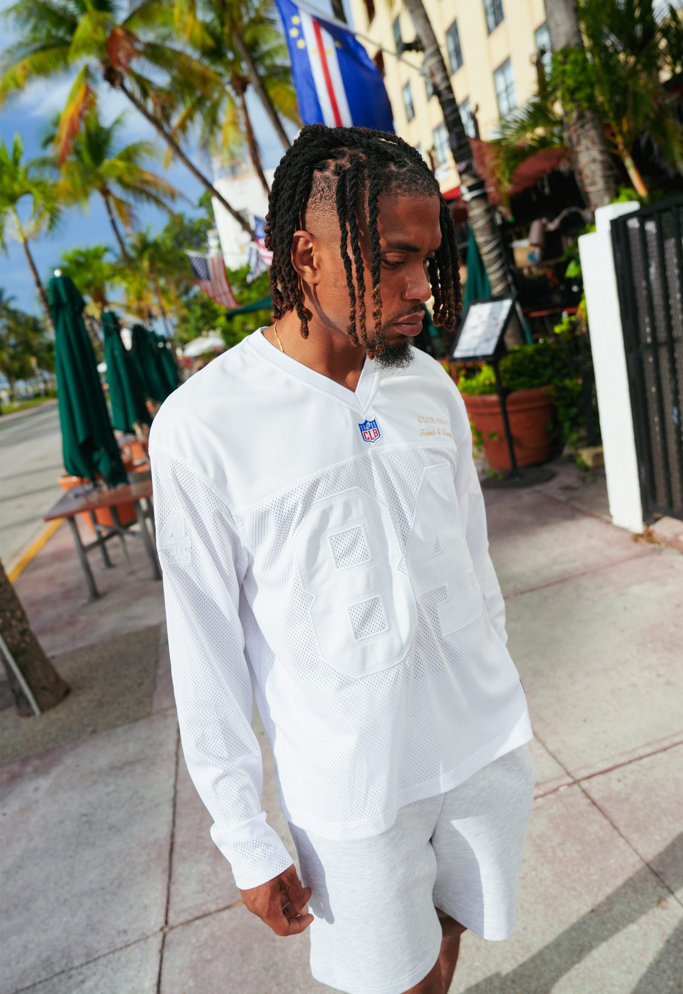 CLUB 1984. F&F Miami LS Jersey - White T-Shirt