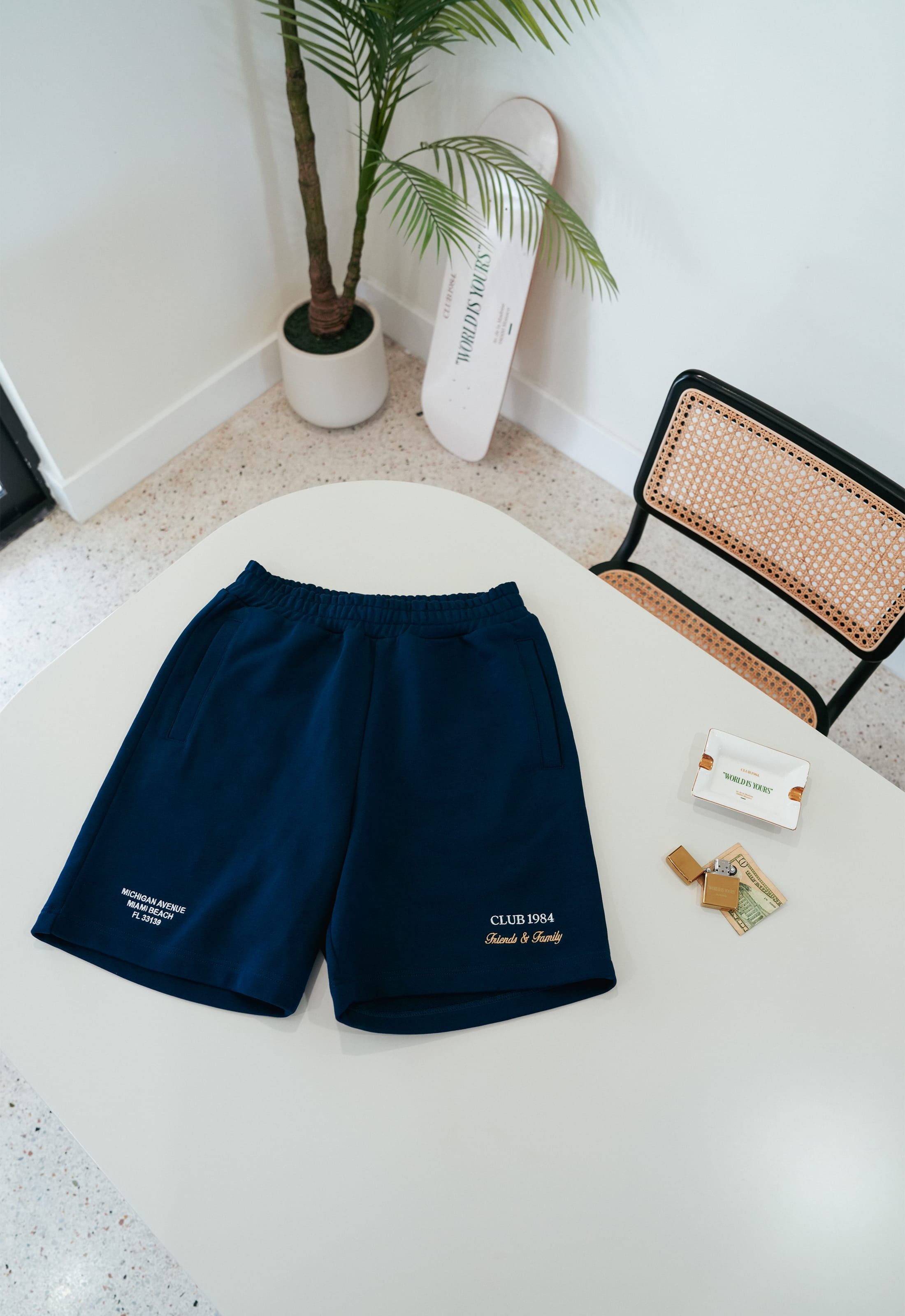 CLUB 1984. F&F Miami Shorts - Navy shorts