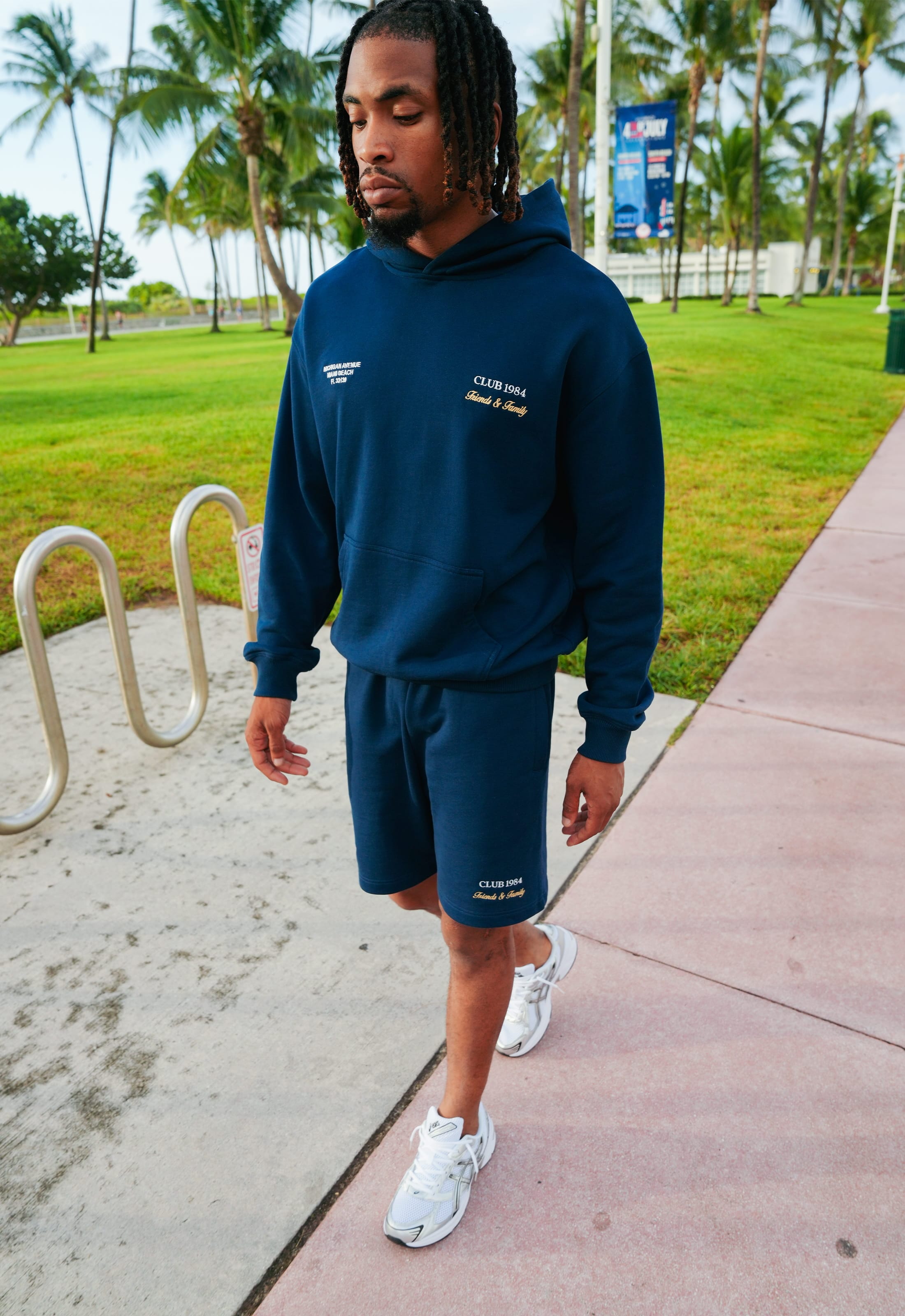CLUB 1984. F&F Miami Shorts - Navy shorts