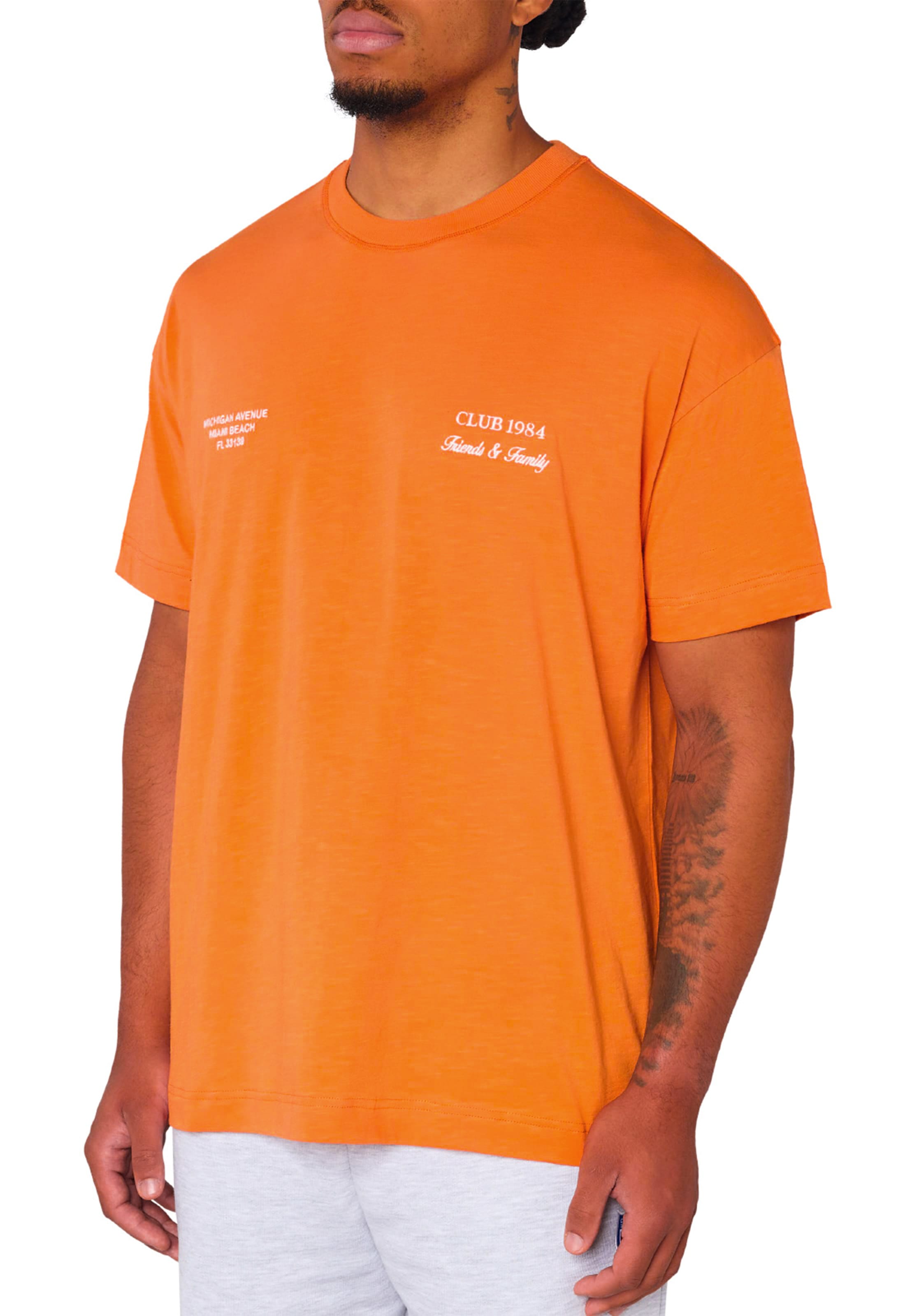 CLUB 1984. F&F Miami T-shirt - Orange T-Shirt