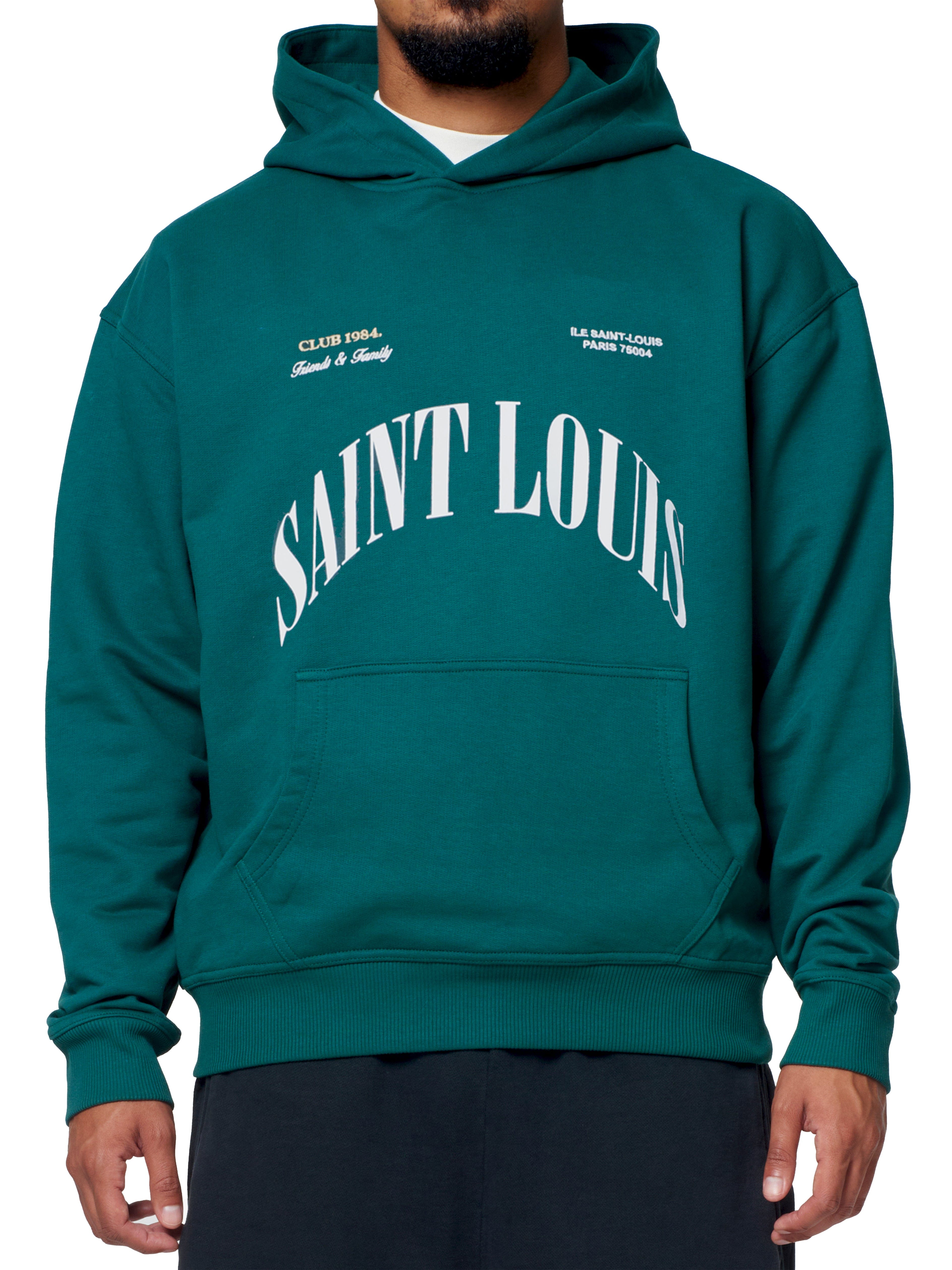 CLUB 1984. F&F Saint Louis Hoodie - Forrest Green Hoodie