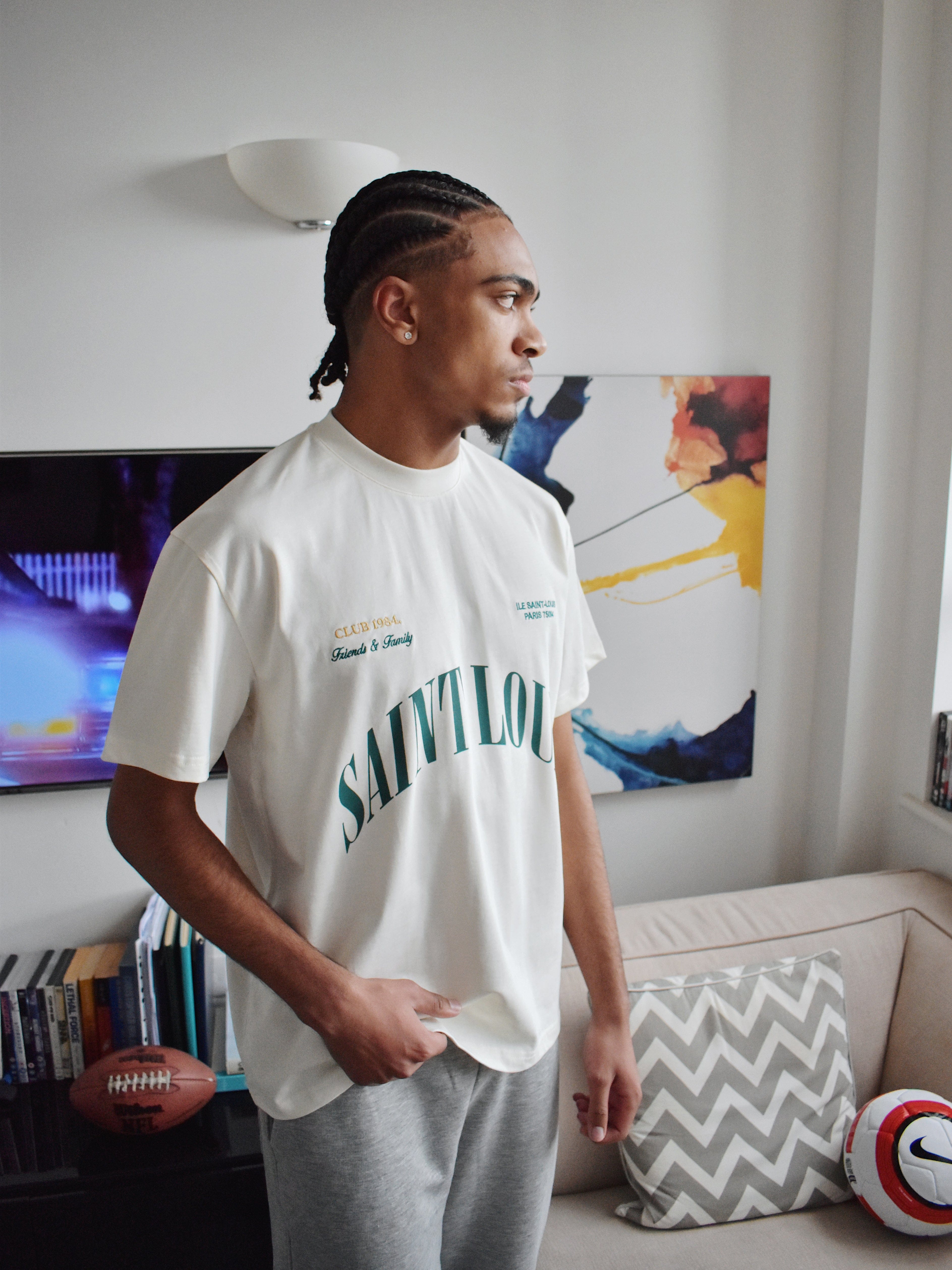 CLUB 1984. F&F Saint Louis T-shirt - Off White T-Shirt