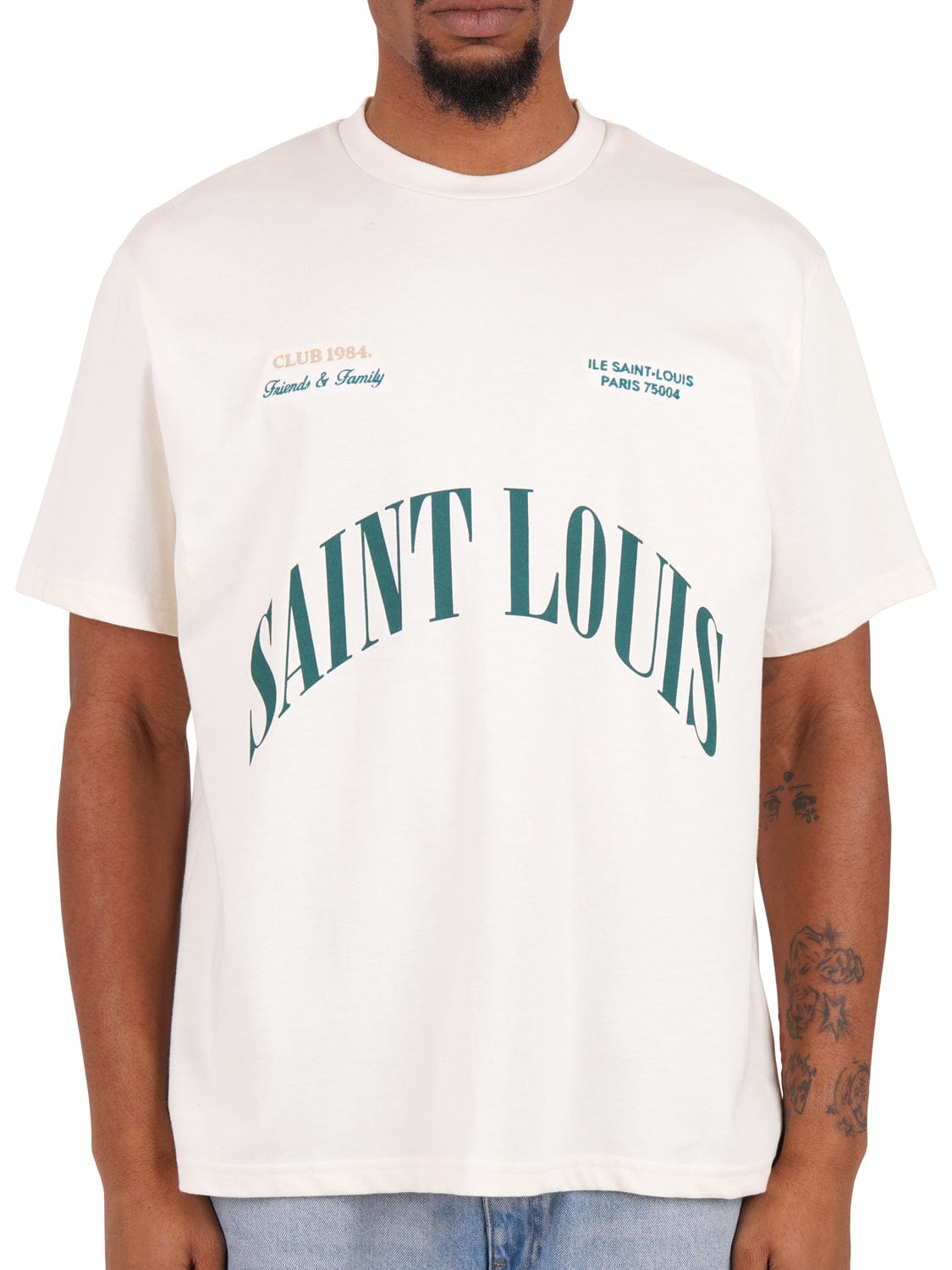 CLUB 1984. F&F Saint Louis T-shirt - Off White T-Shirt