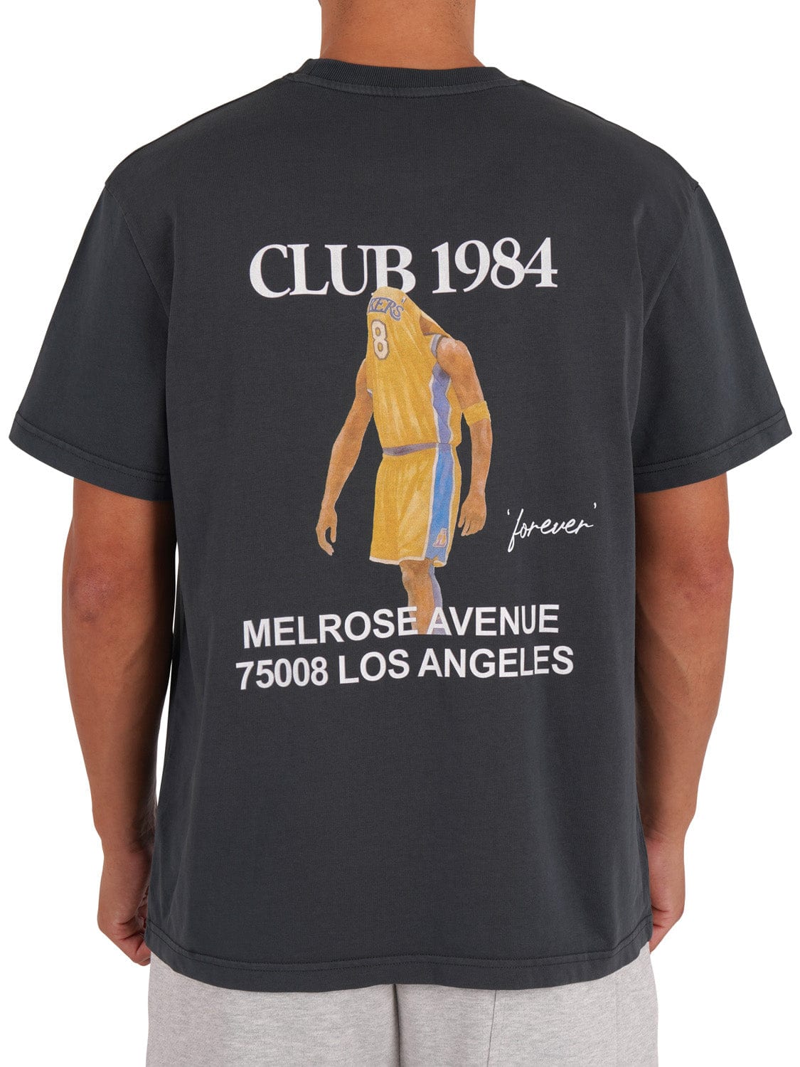 CLUB 1984. Game Time T-shirt - Washed Grey T-Shirt