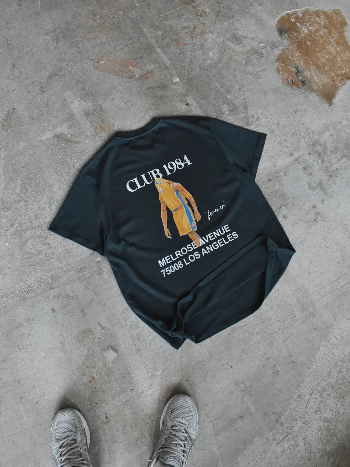 CLUB 1984. Game Time T-shirt - Washed Grey T-Shirt