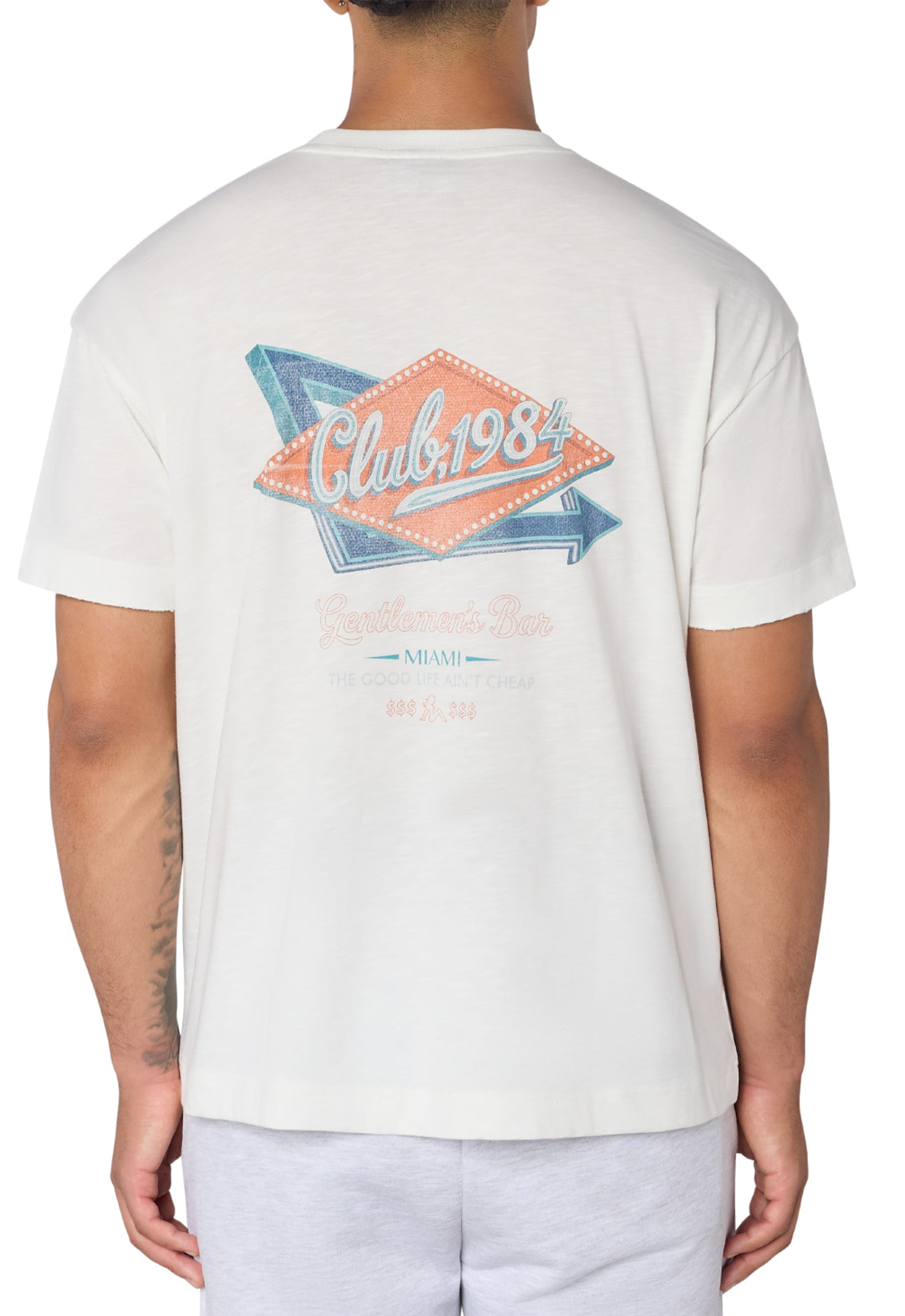 CLUB 1984. Good Life T-shirt - Off White T-Shirt