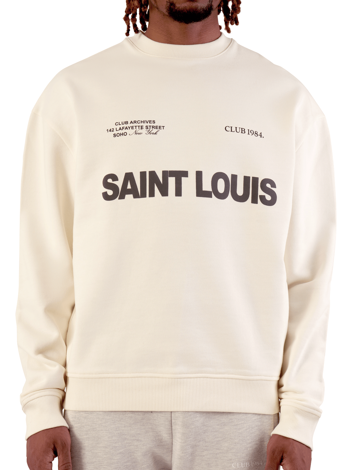 CLUB 1984. Heritage Sweatshirt - Off White Sweatshirt