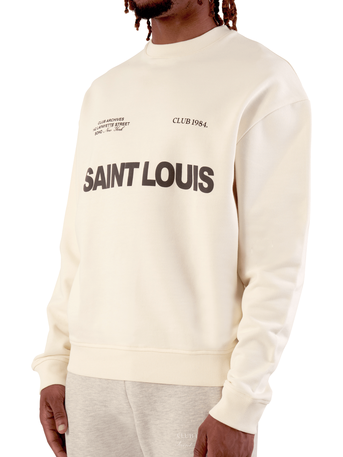 CLUB 1984. Heritage Sweatshirt - Off White Sweatshirt
