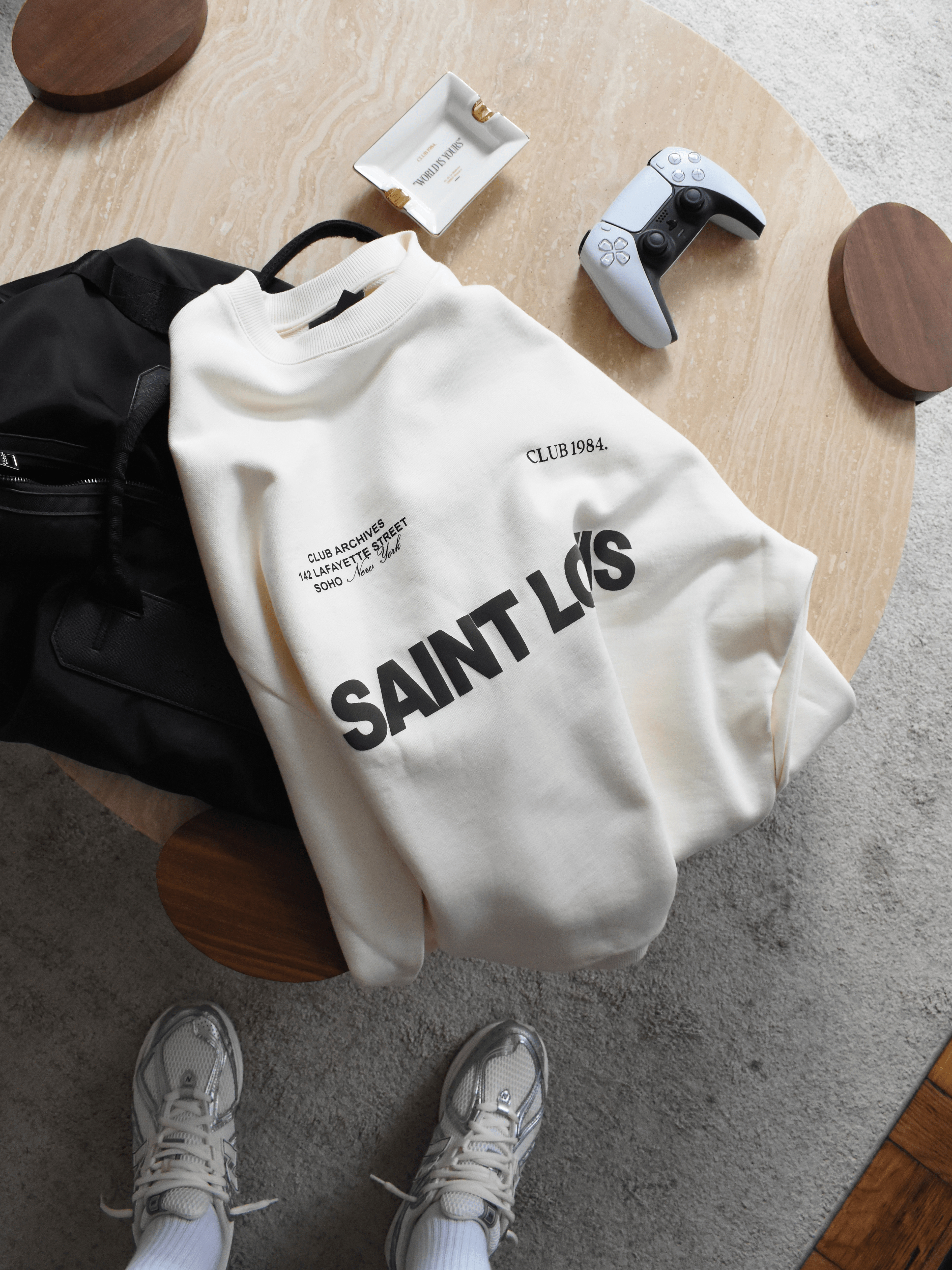 CLUB 1984. Heritage Sweatshirt - Off White Sweatshirt