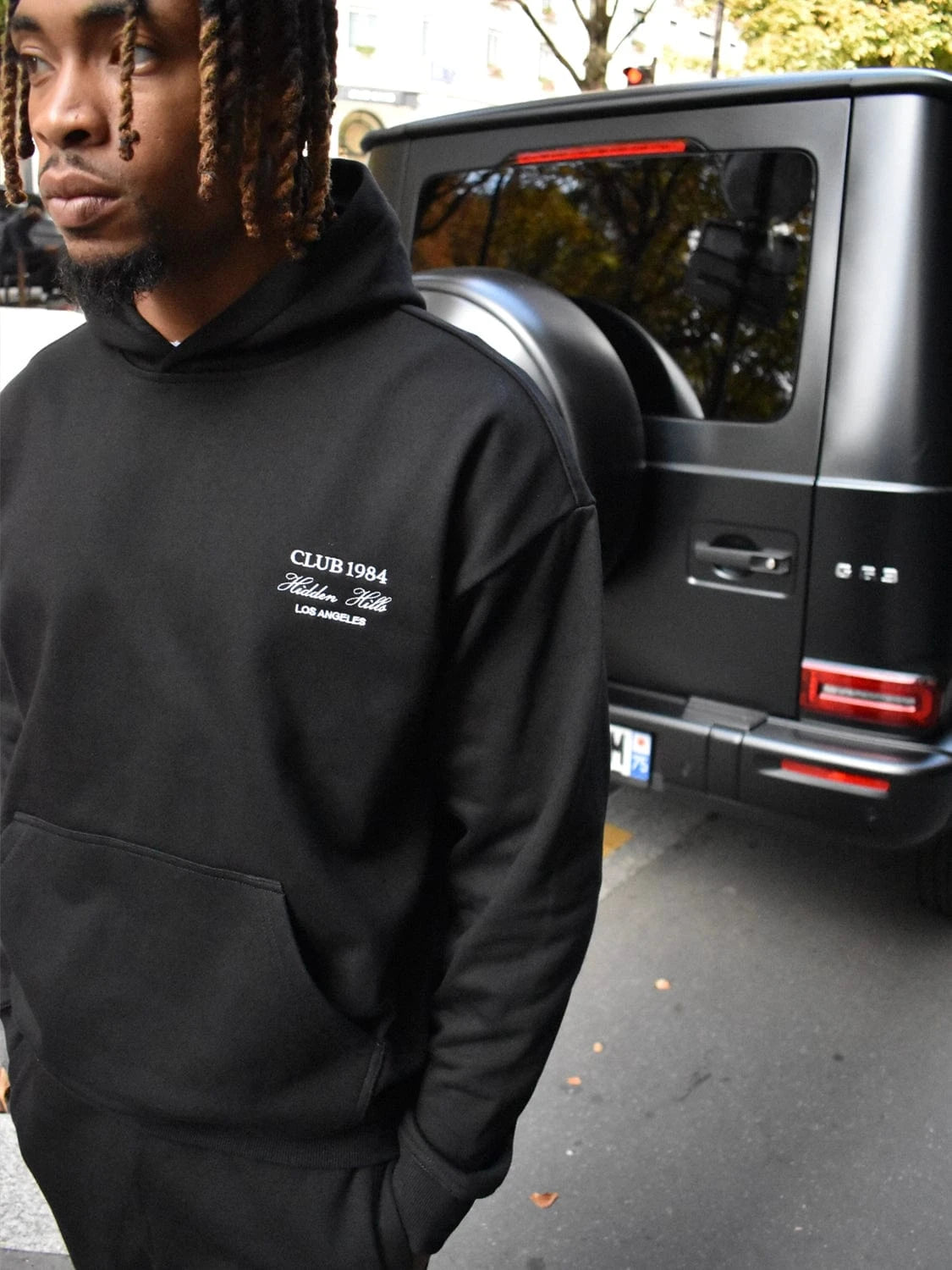 CLUB 1984. Hidden Hills Hoodie - Black Hoodie