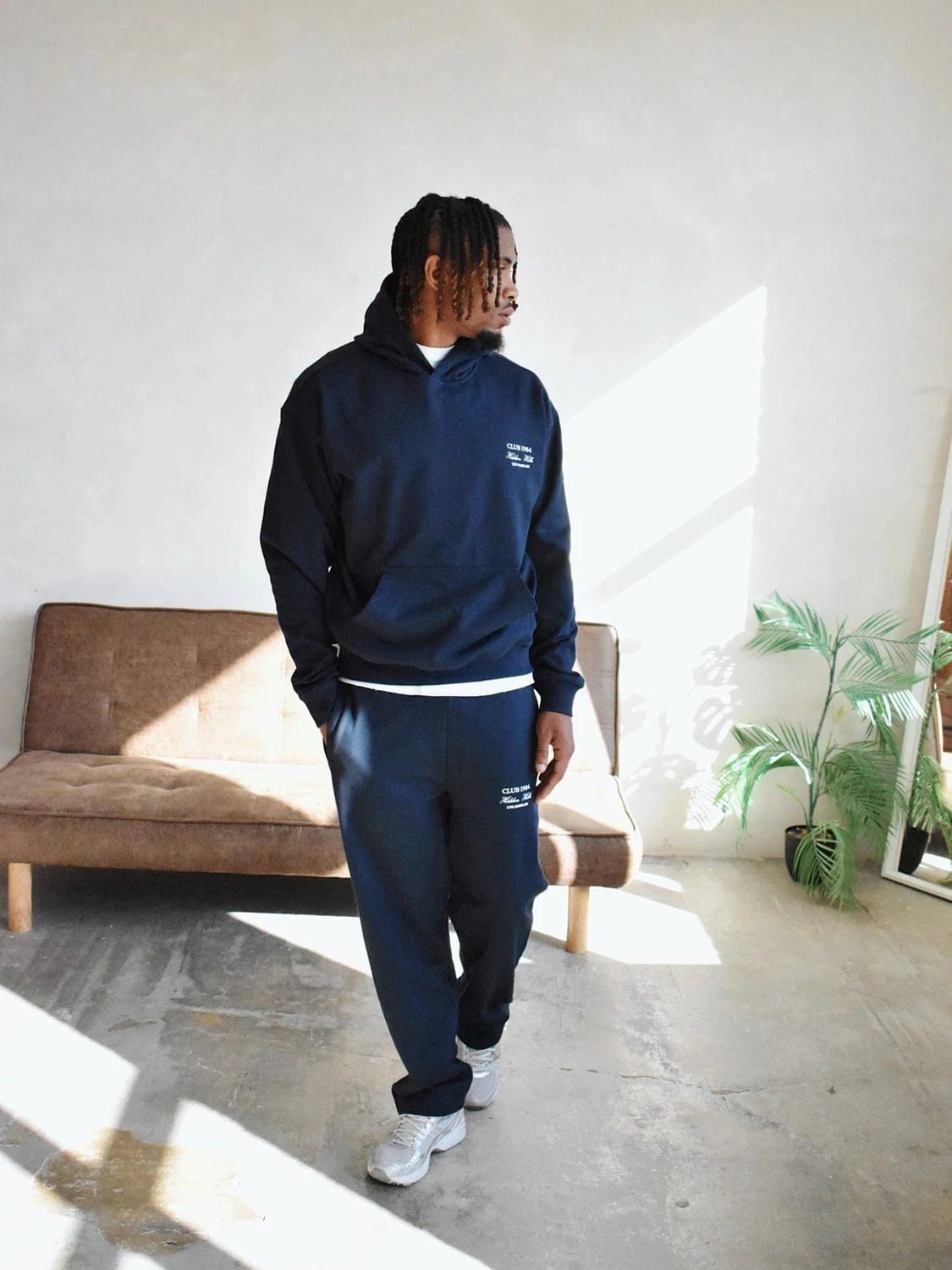 CLUB 1984. Hidden Hills Sweatpants - Navy Sweatpants