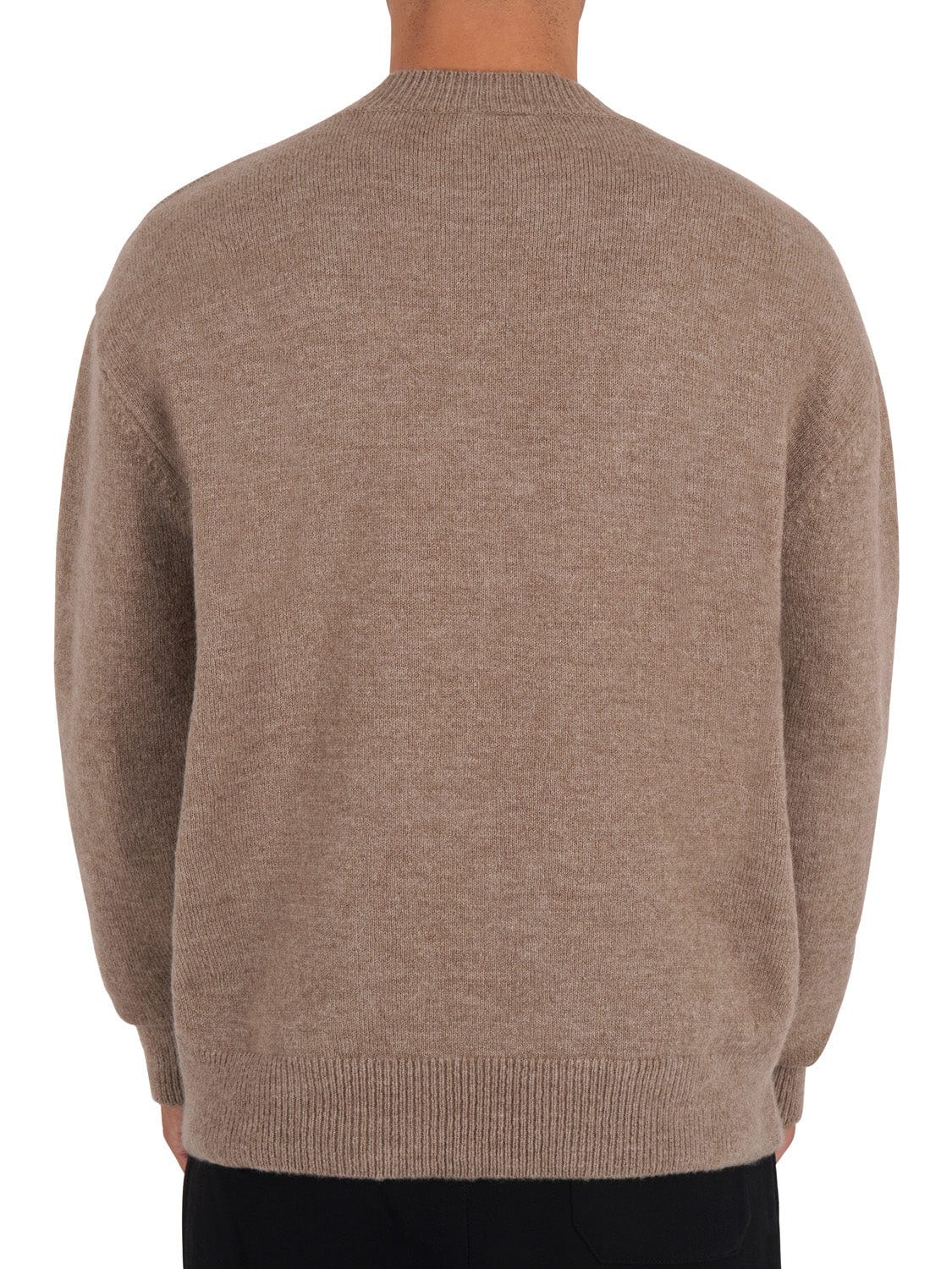 CLUB 1984. Homme Knitted Sweatshirt - Mocha Sweatshirt