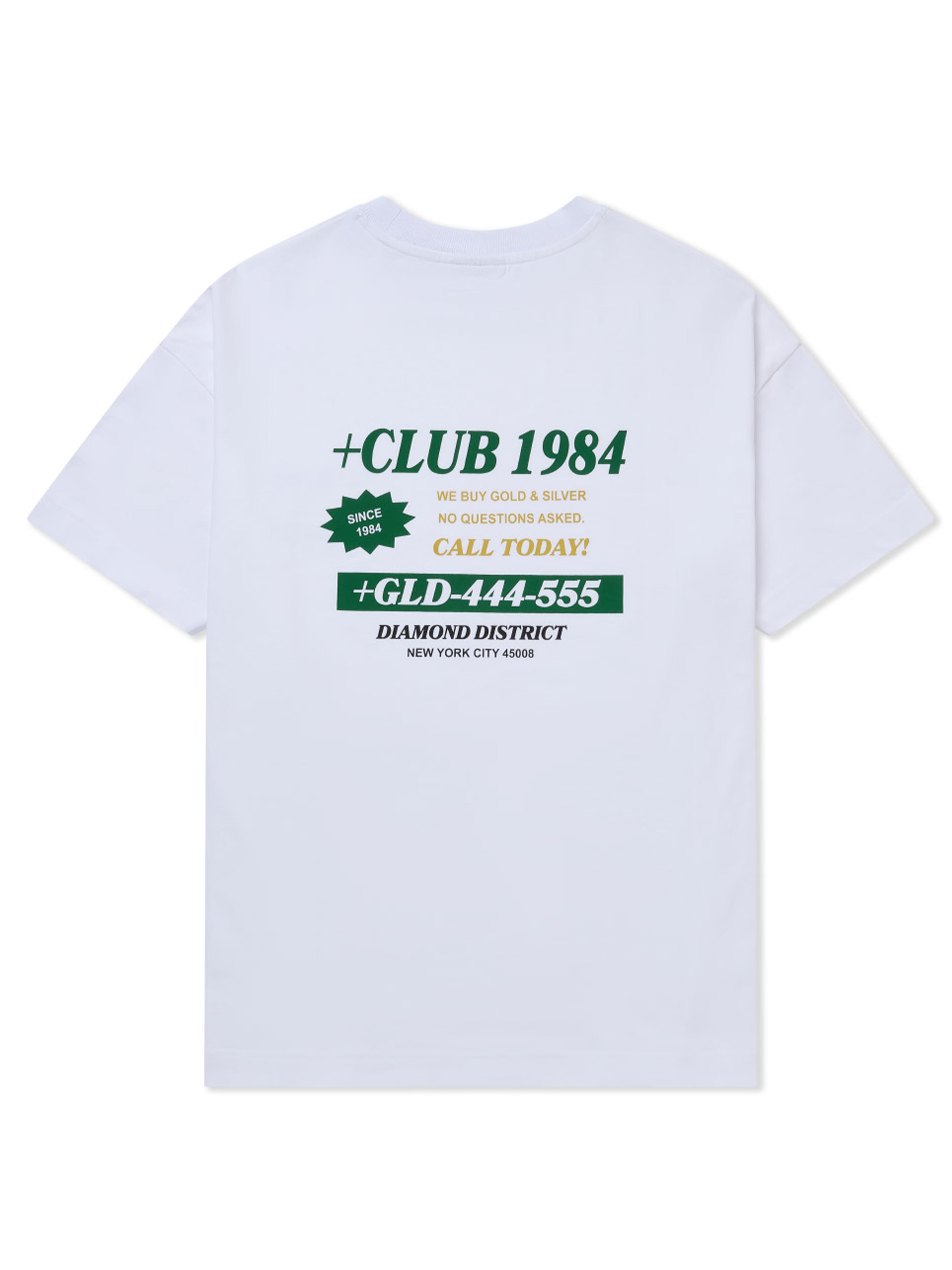 CLUB 1984. Jewellery Store T-shirt - White T-Shirt