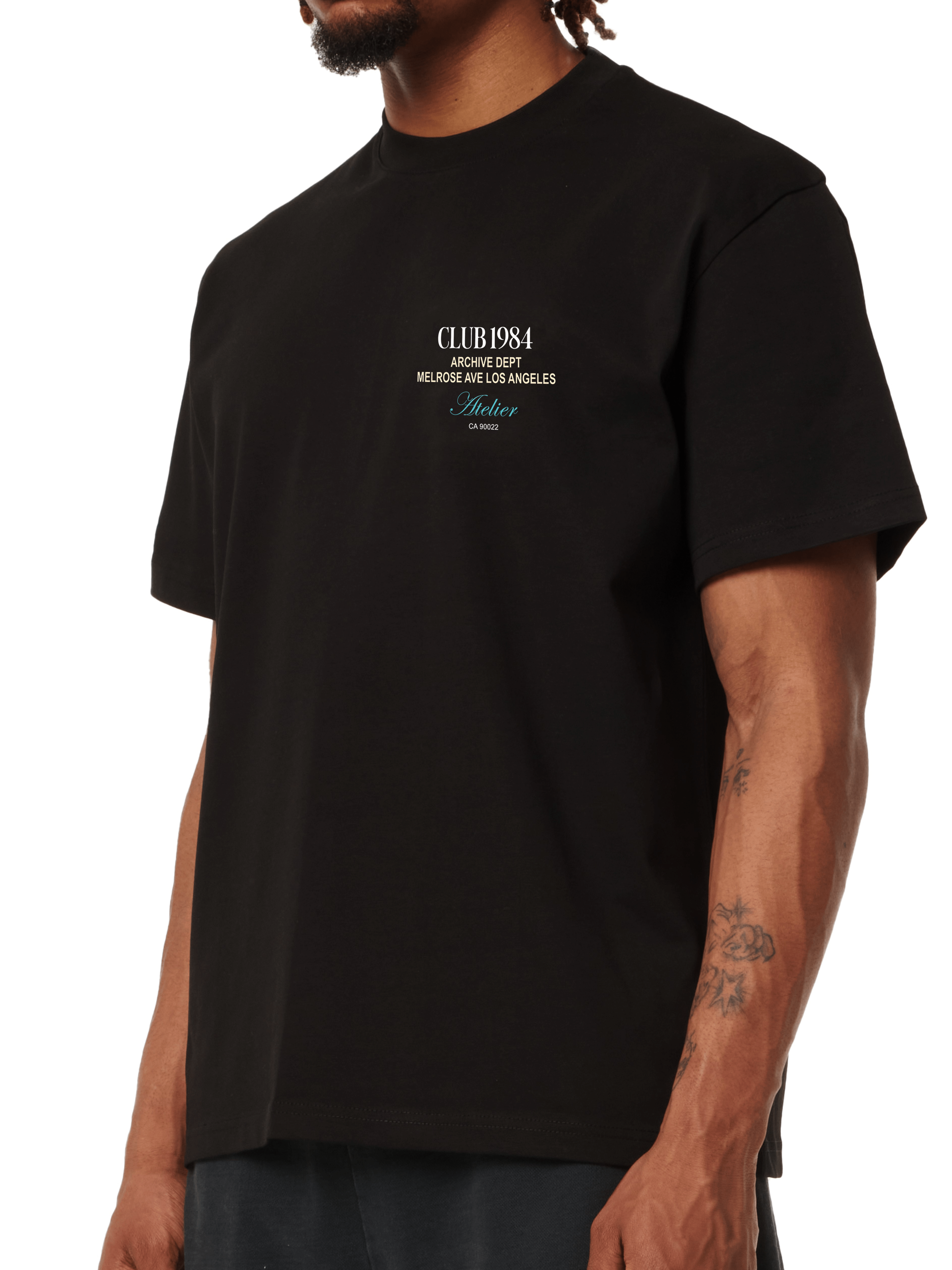 CLUB 1984. LA Dept T-shirt - Black T-Shirt