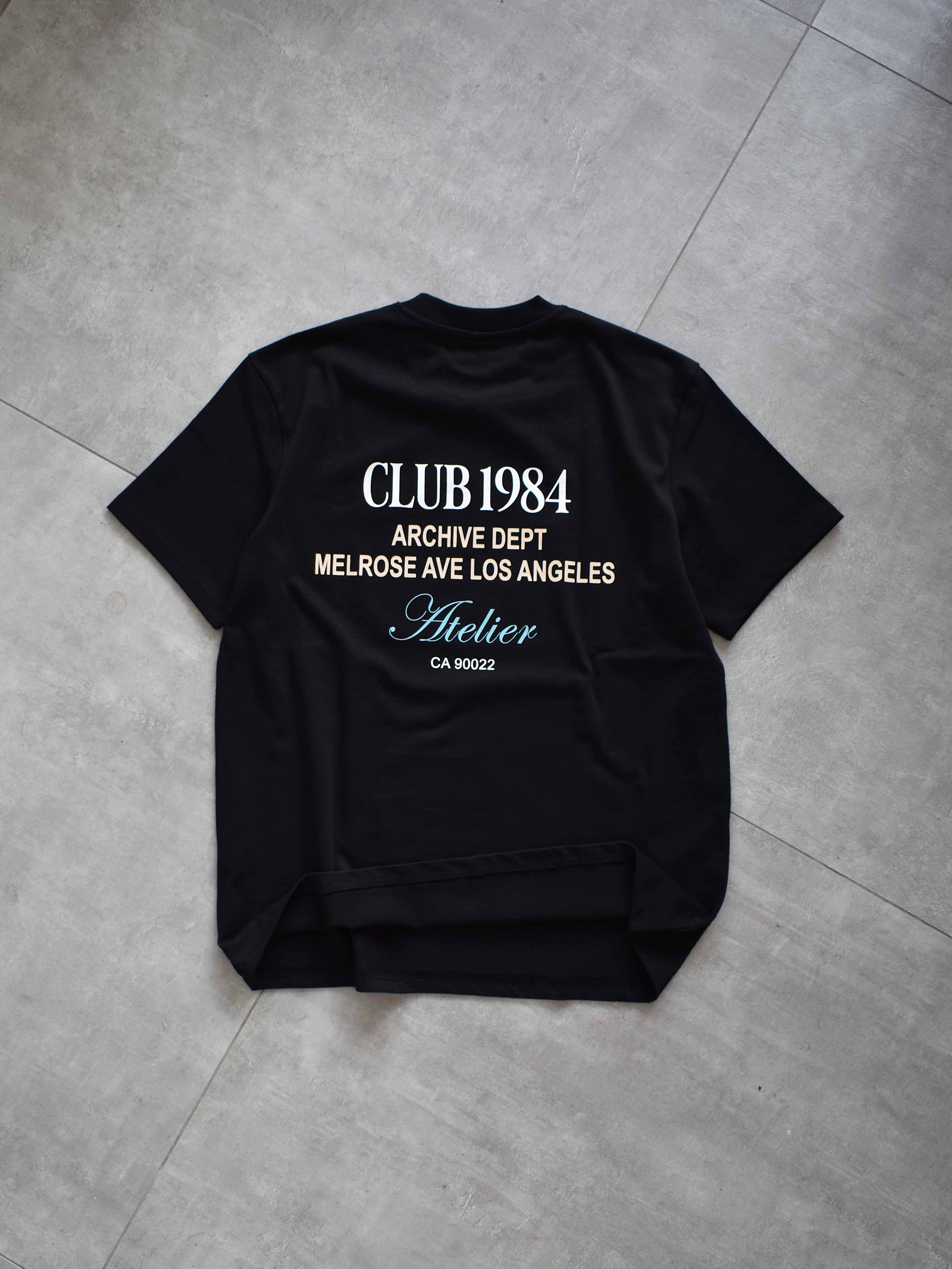 CLUB 1984. LA Dept T-shirt - Black T-Shirt
