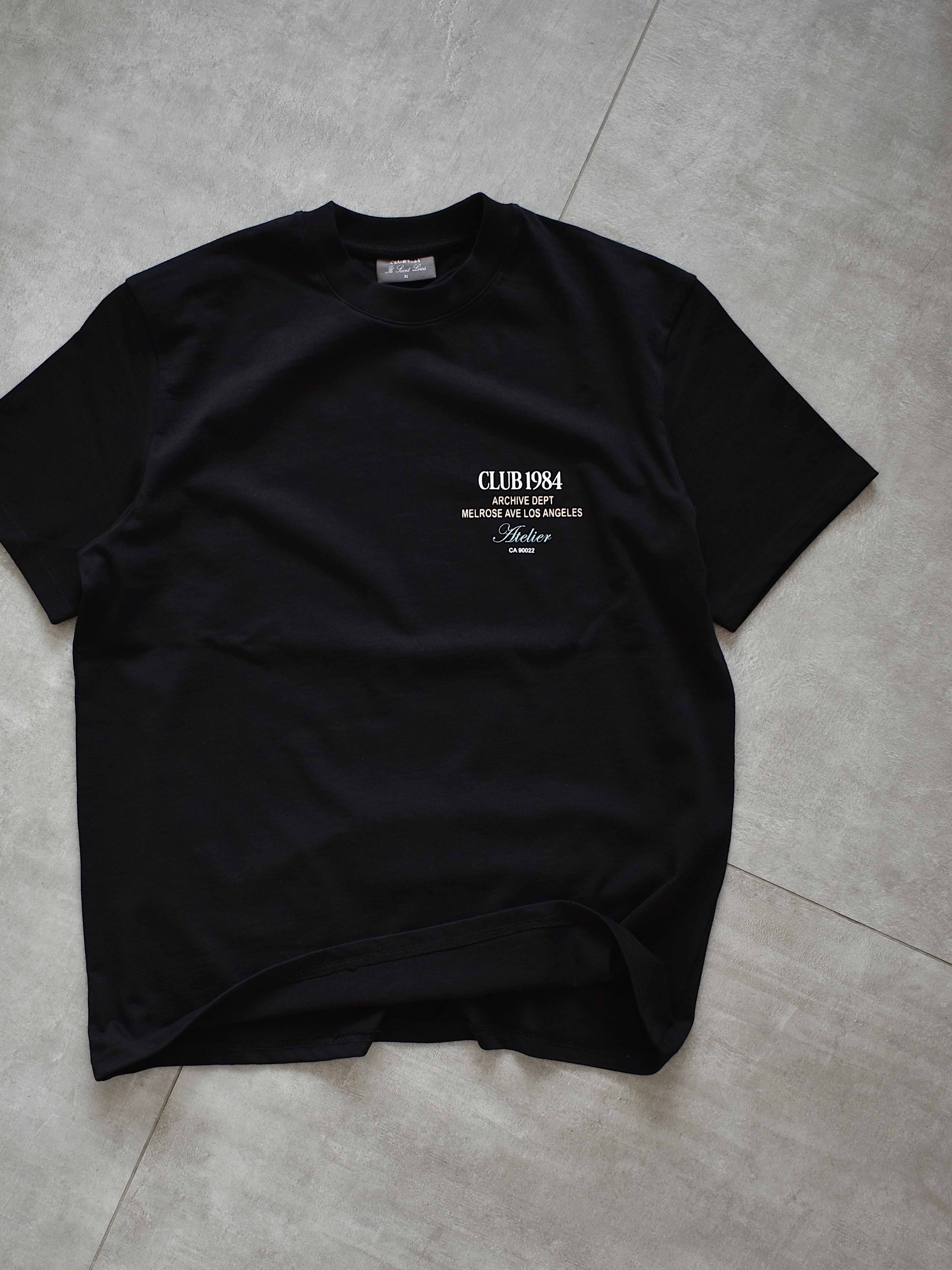 CLUB 1984. LA Dept T-shirt - Black T-Shirt