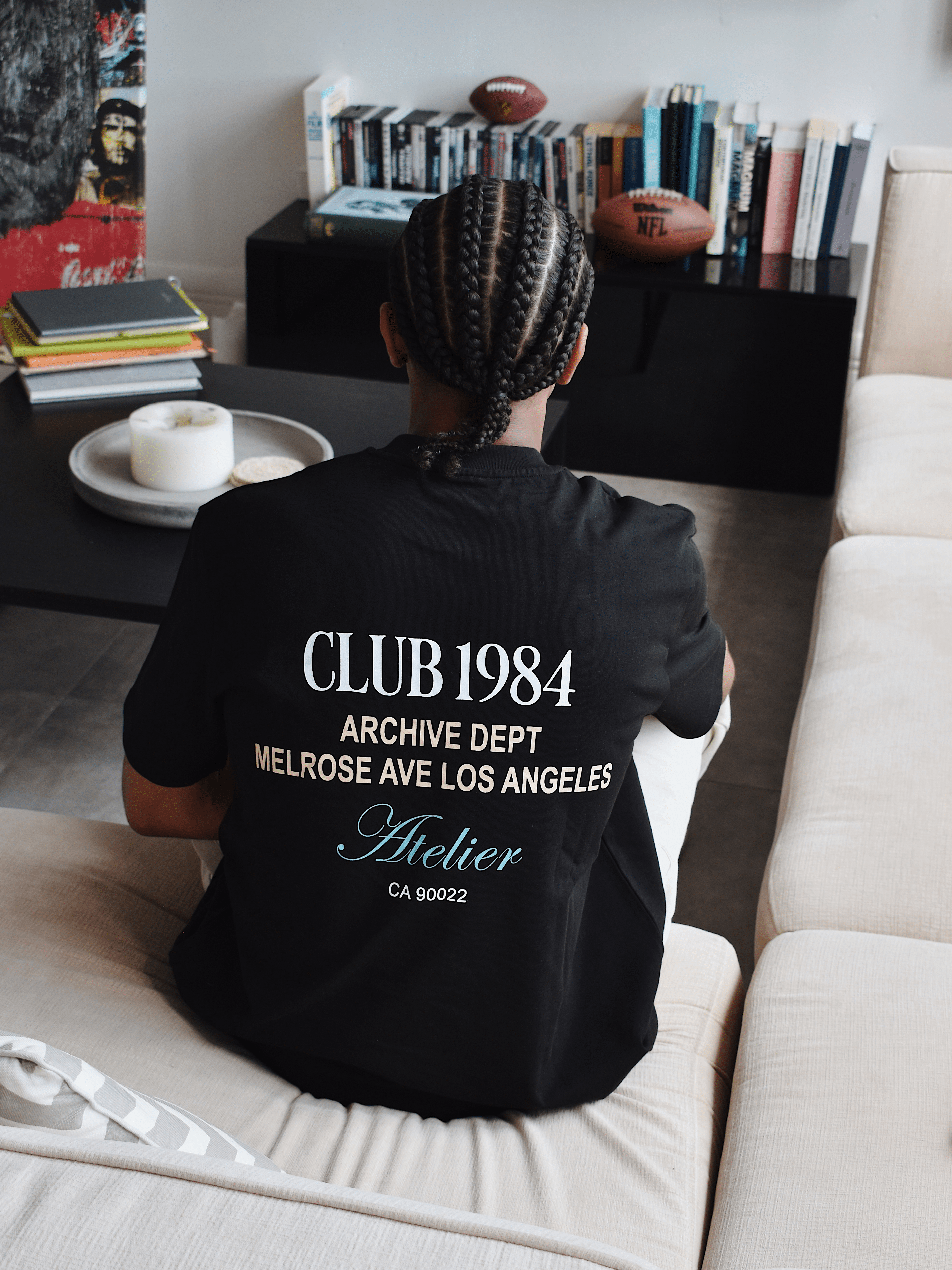CLUB 1984. LA Dept T-shirt - Black T-Shirt