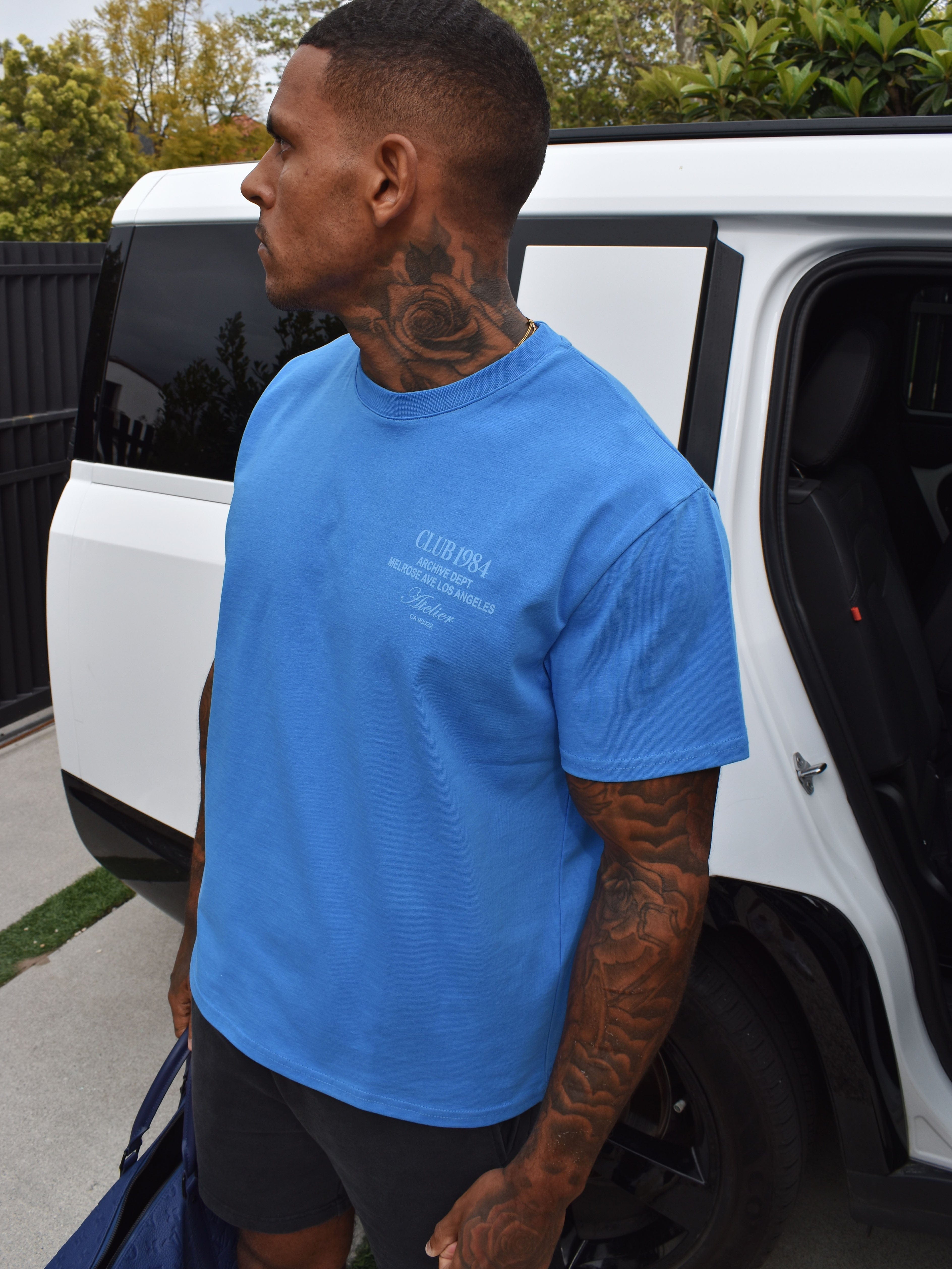 CLUB 1984. LA Dept T-shirt - Blue T-Shirt