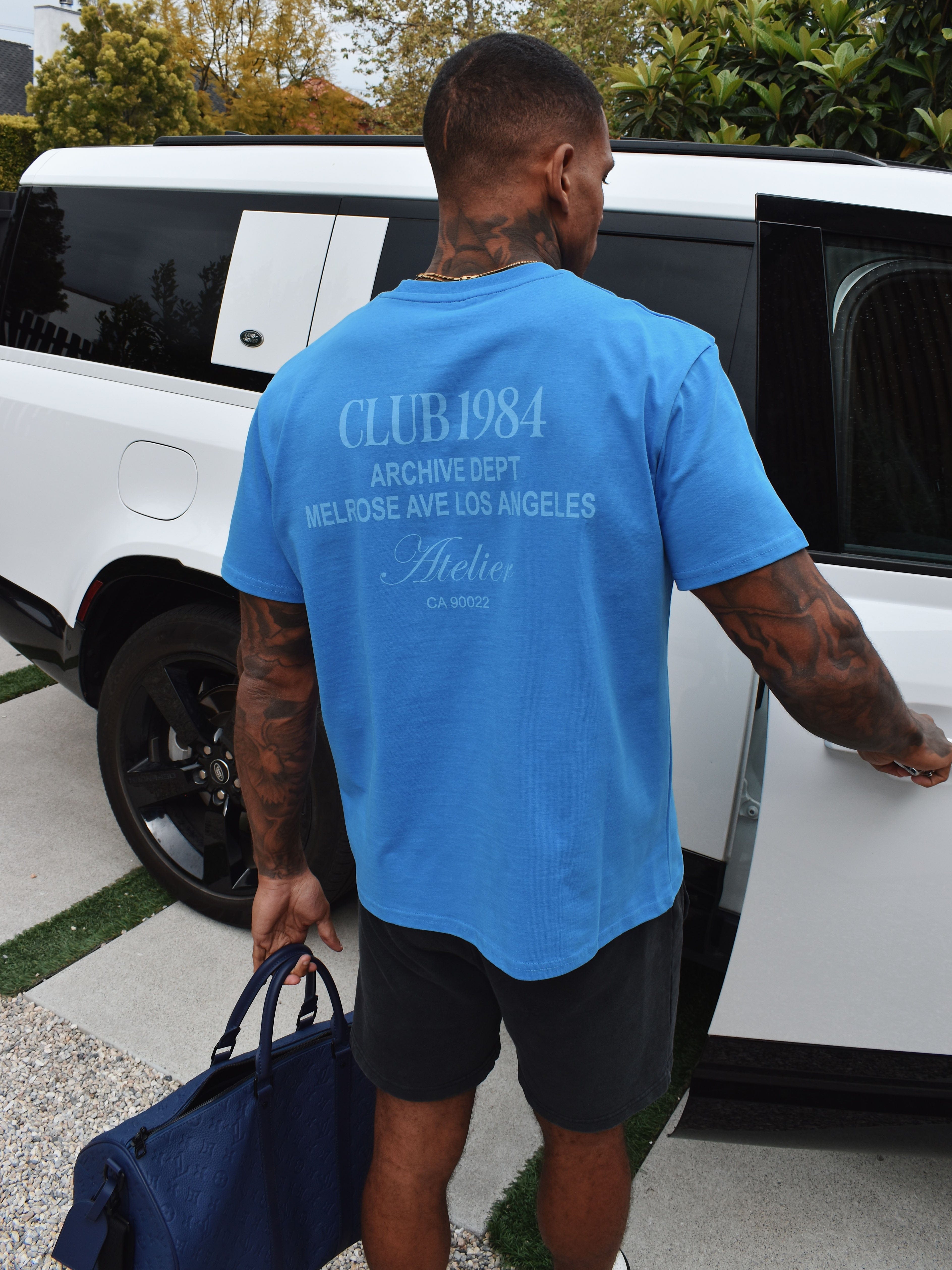 CLUB 1984. LA Dept T-shirt - Blue T-Shirt