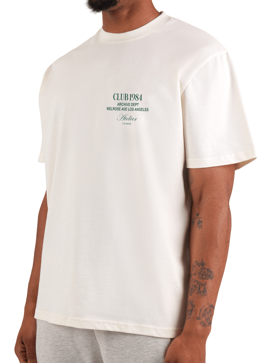 CLUB 1984. LA Dept T-shirt - Off White T-Shirt