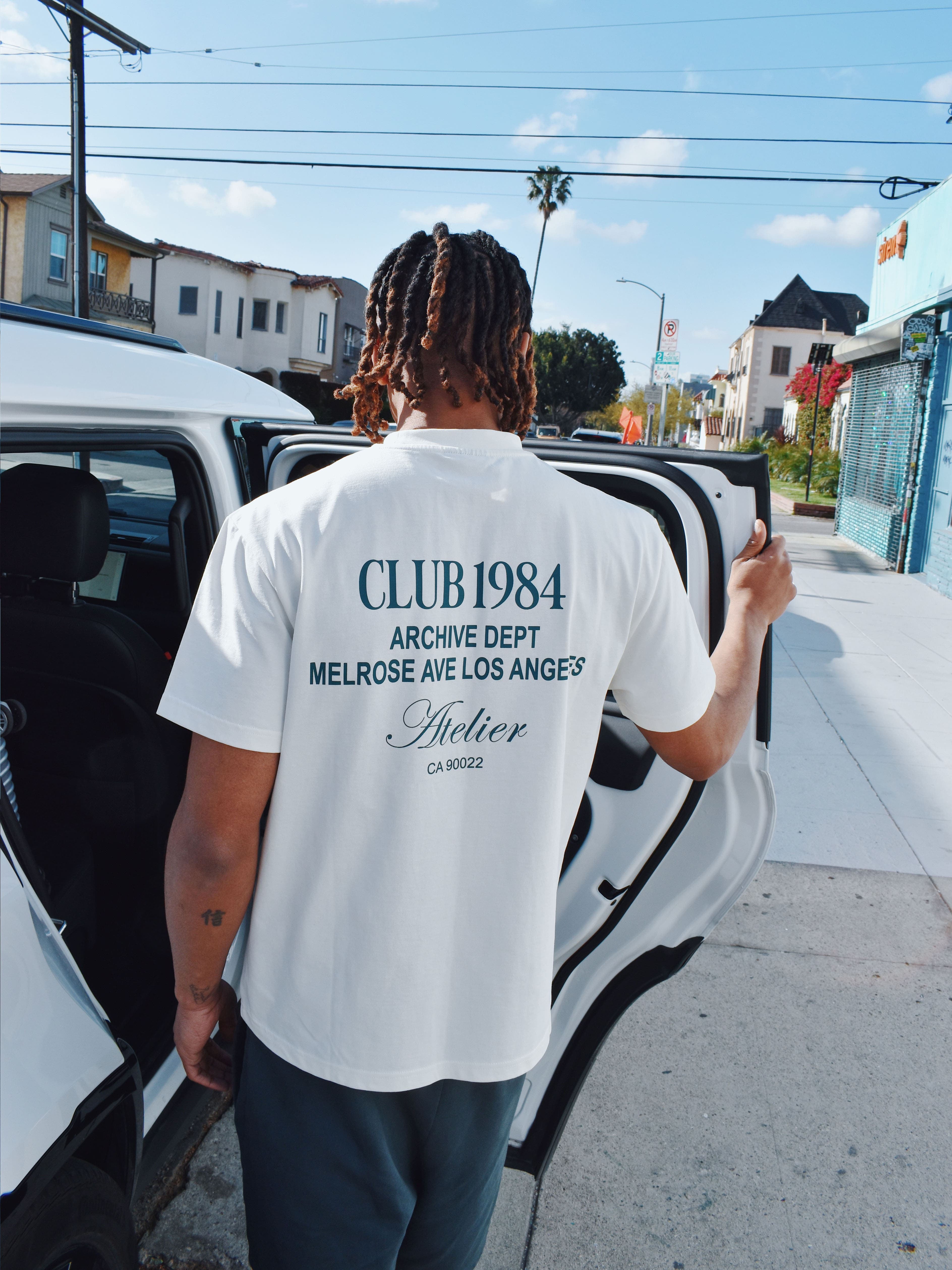 CLUB 1984. LA Dept T-shirt - Off White T-Shirt