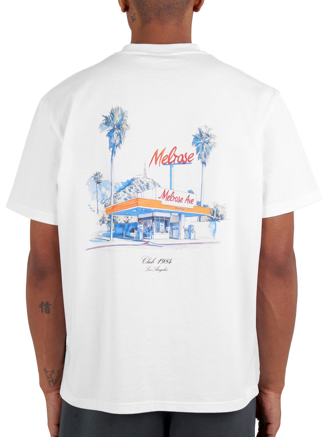 CLUB 1984. LA Gas T-shirt - White T-Shirt