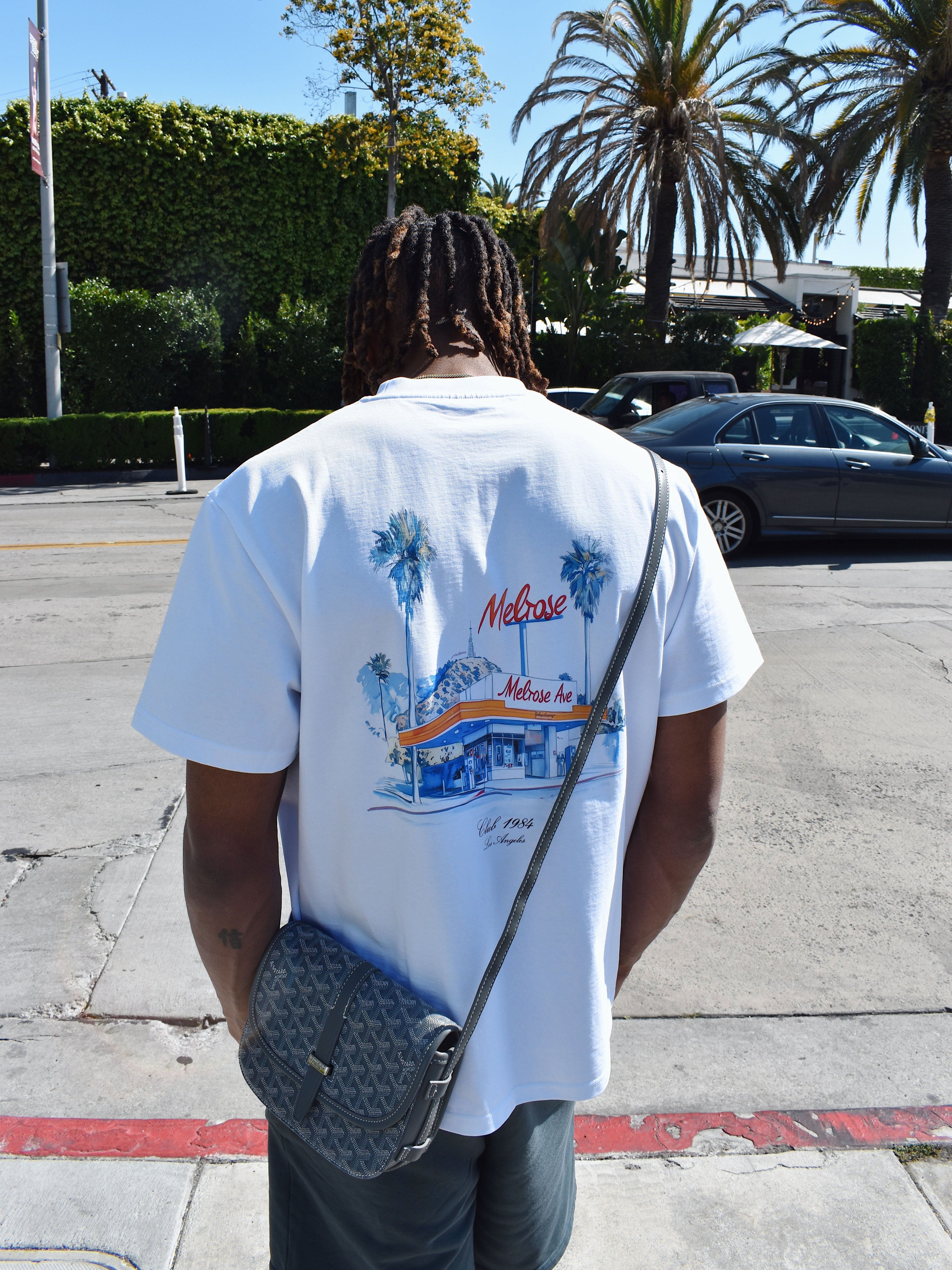 CLUB 1984. LA Gas T-shirt - White T-Shirt