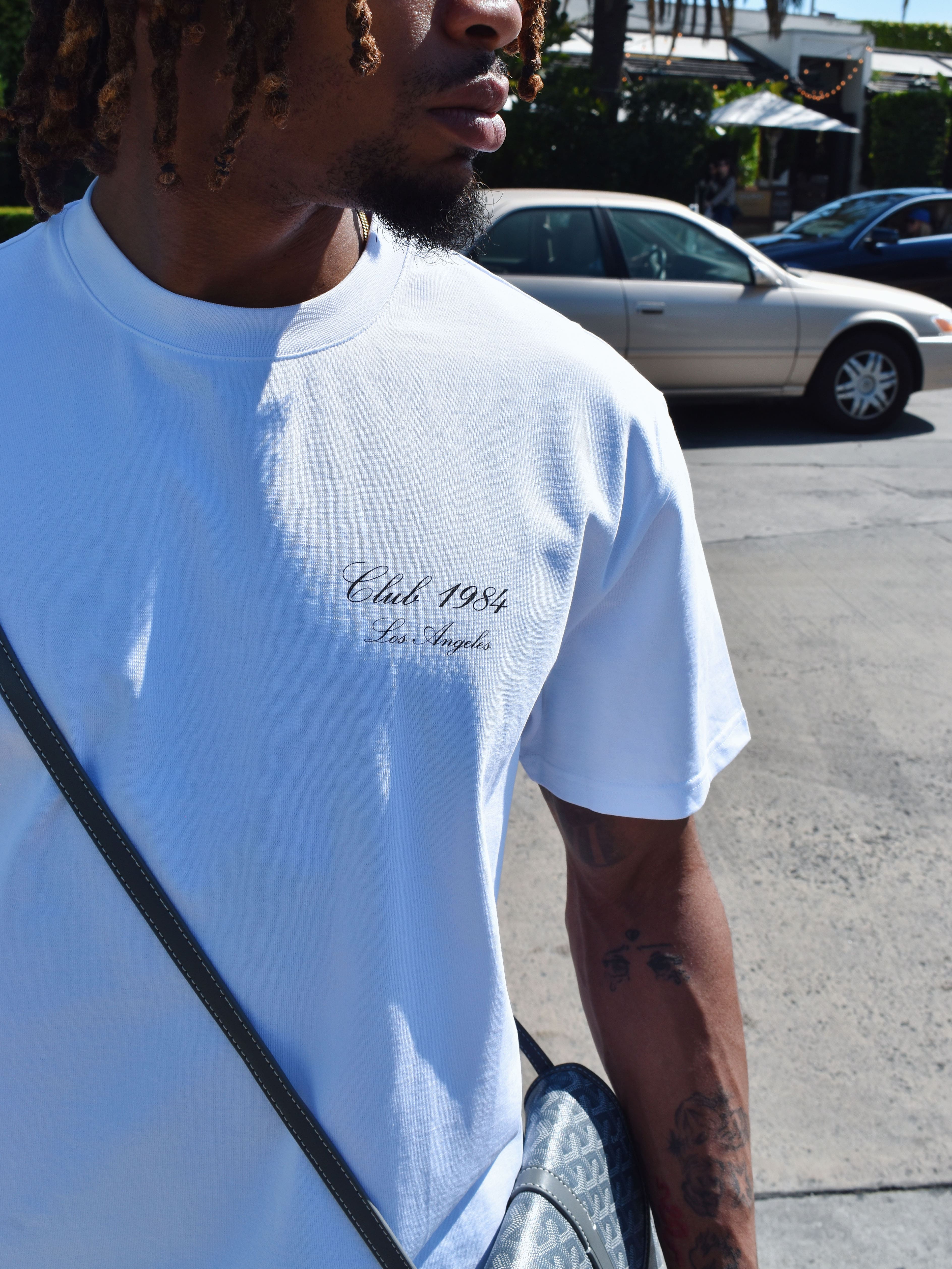 CLUB 1984. LA Gas T-shirt - White T-Shirt