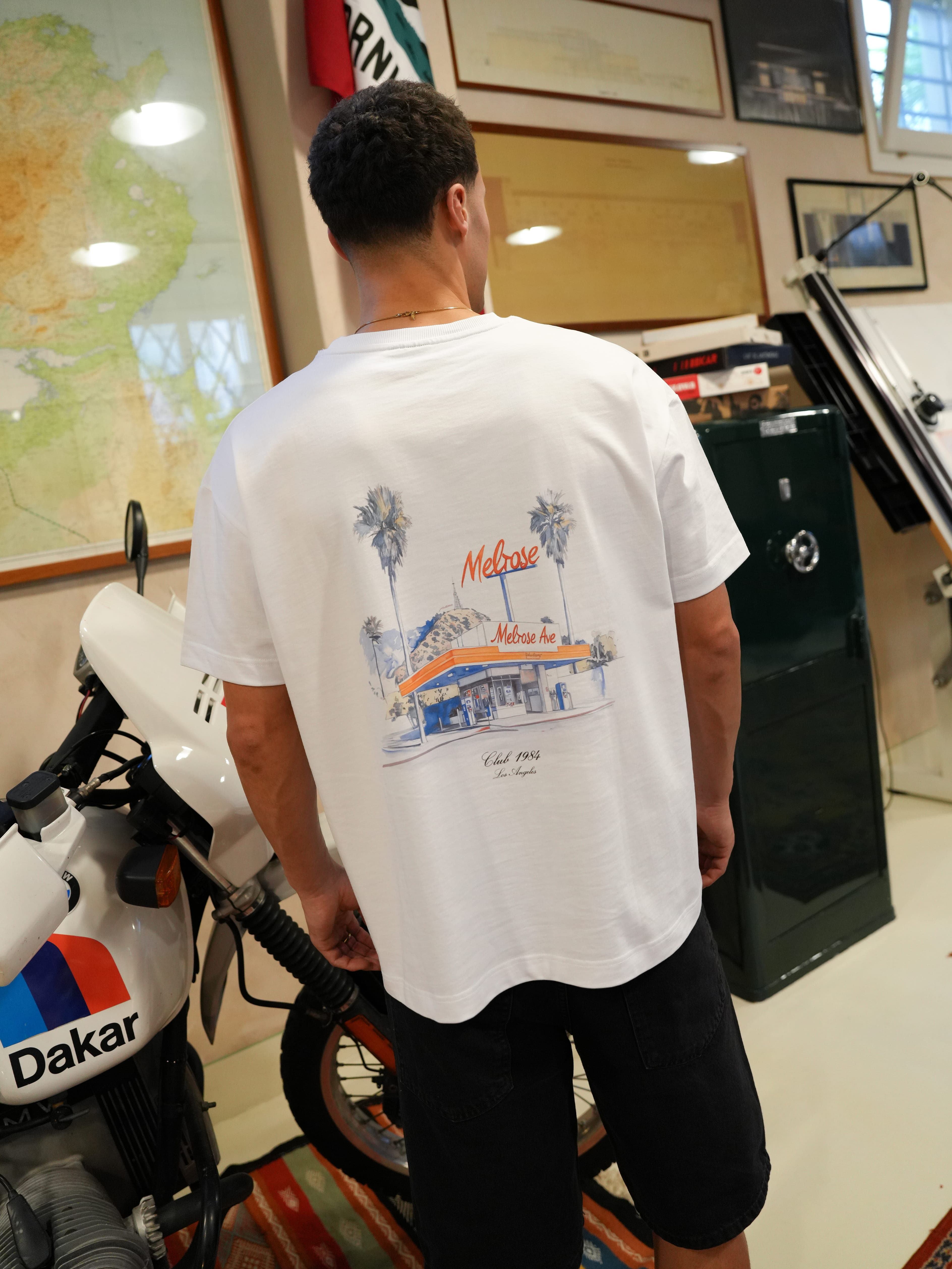 CLUB 1984. LA Gas T-shirt - White T-Shirt