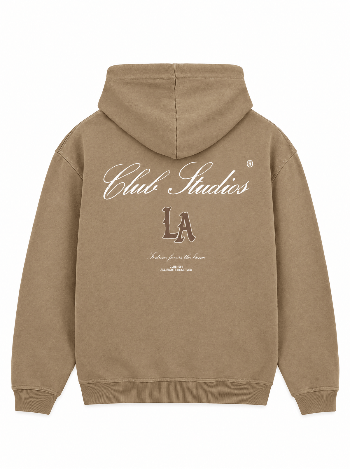 CLUB 1984. LA Studio Hoodie - Dark Taupe Hoodie