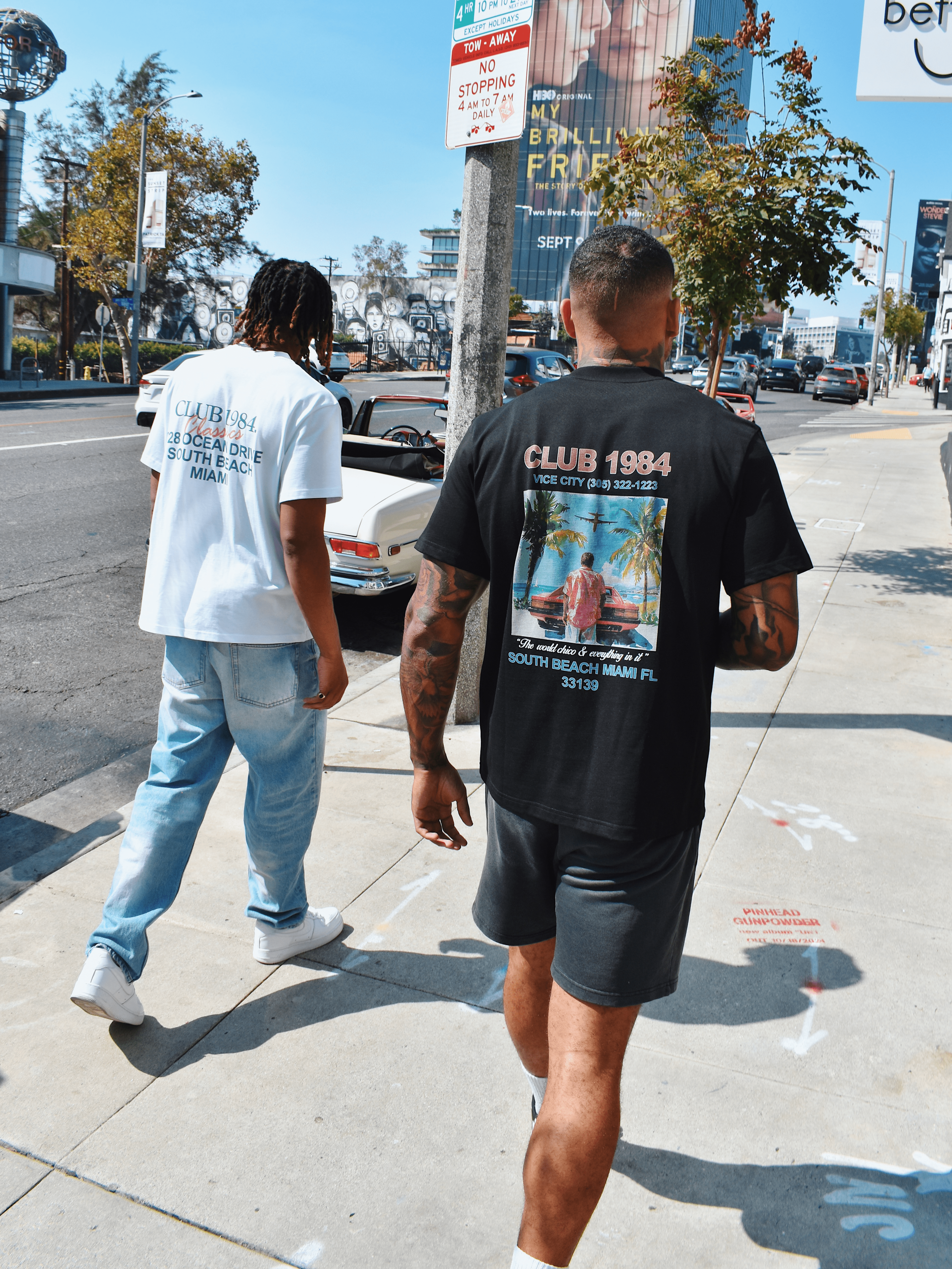 CLUB 1984. Live Fast T-shirt - Black T-Shirt