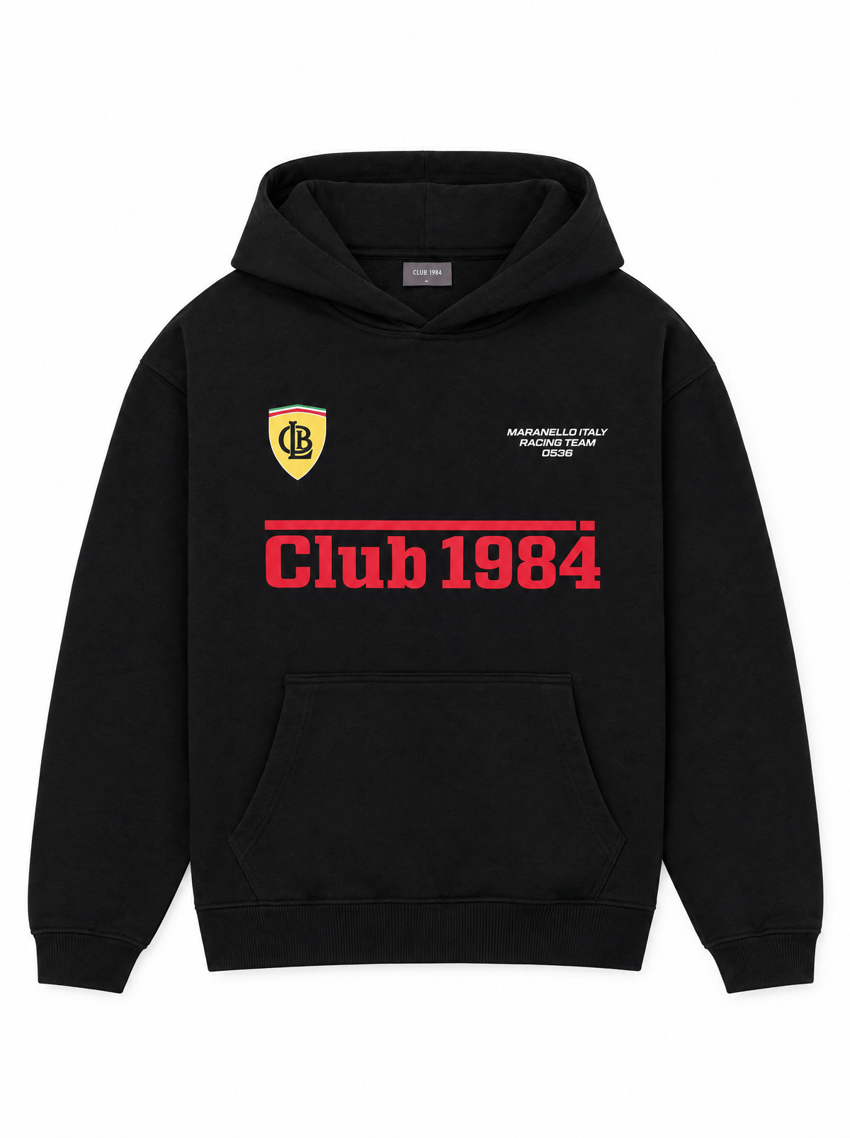 CLUB 1984. Maranello Hoodie - Black Hoodie