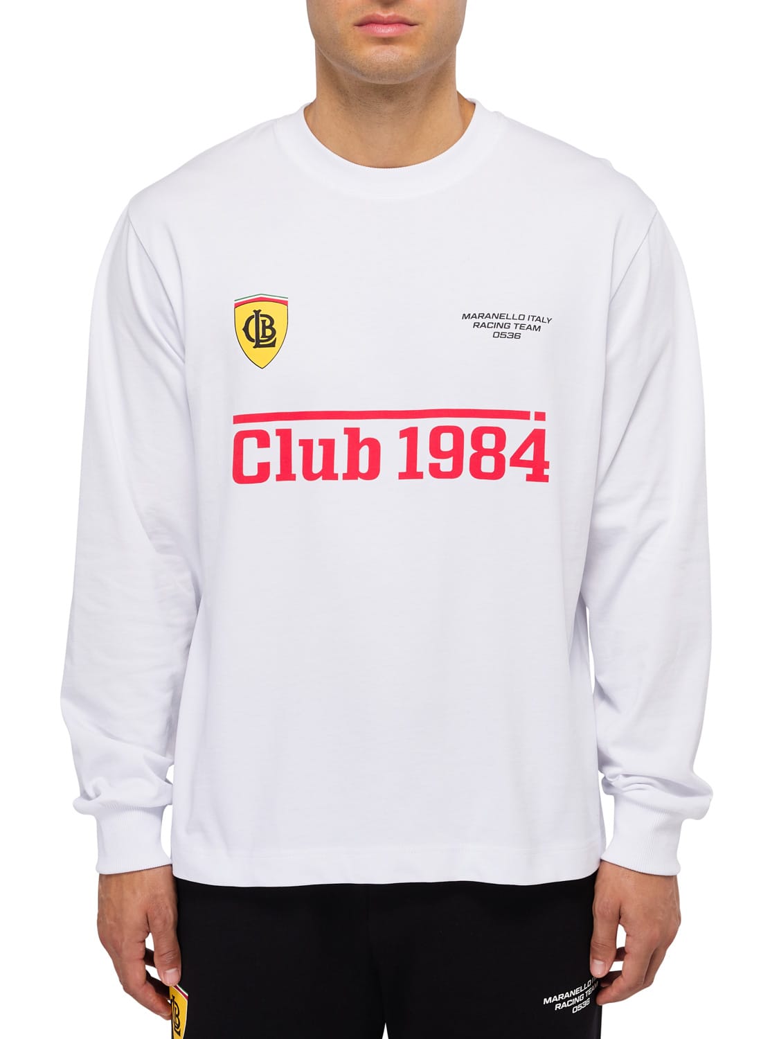 CLUB 1984. Maranello LS T-shirt - White T-Shirt