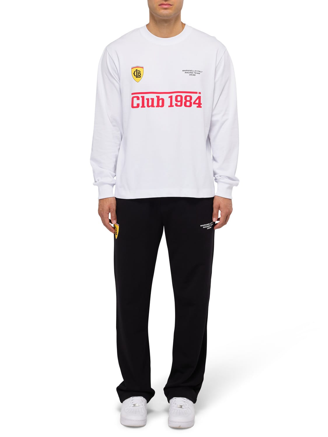 CLUB 1984. Maranello LS T-shirt - White T-Shirt