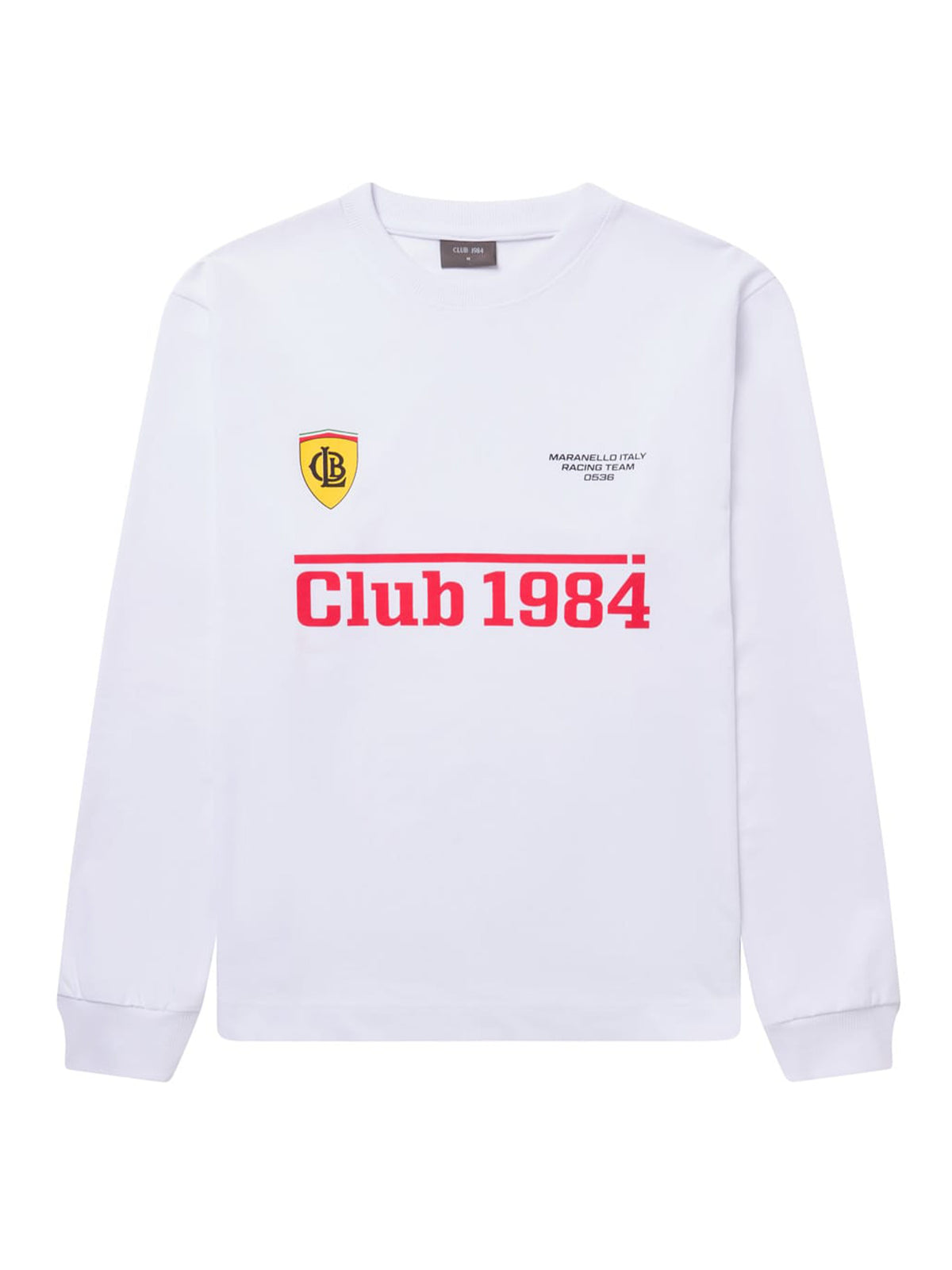 CLUB 1984. Maranello LS T-shirt - White T-Shirt