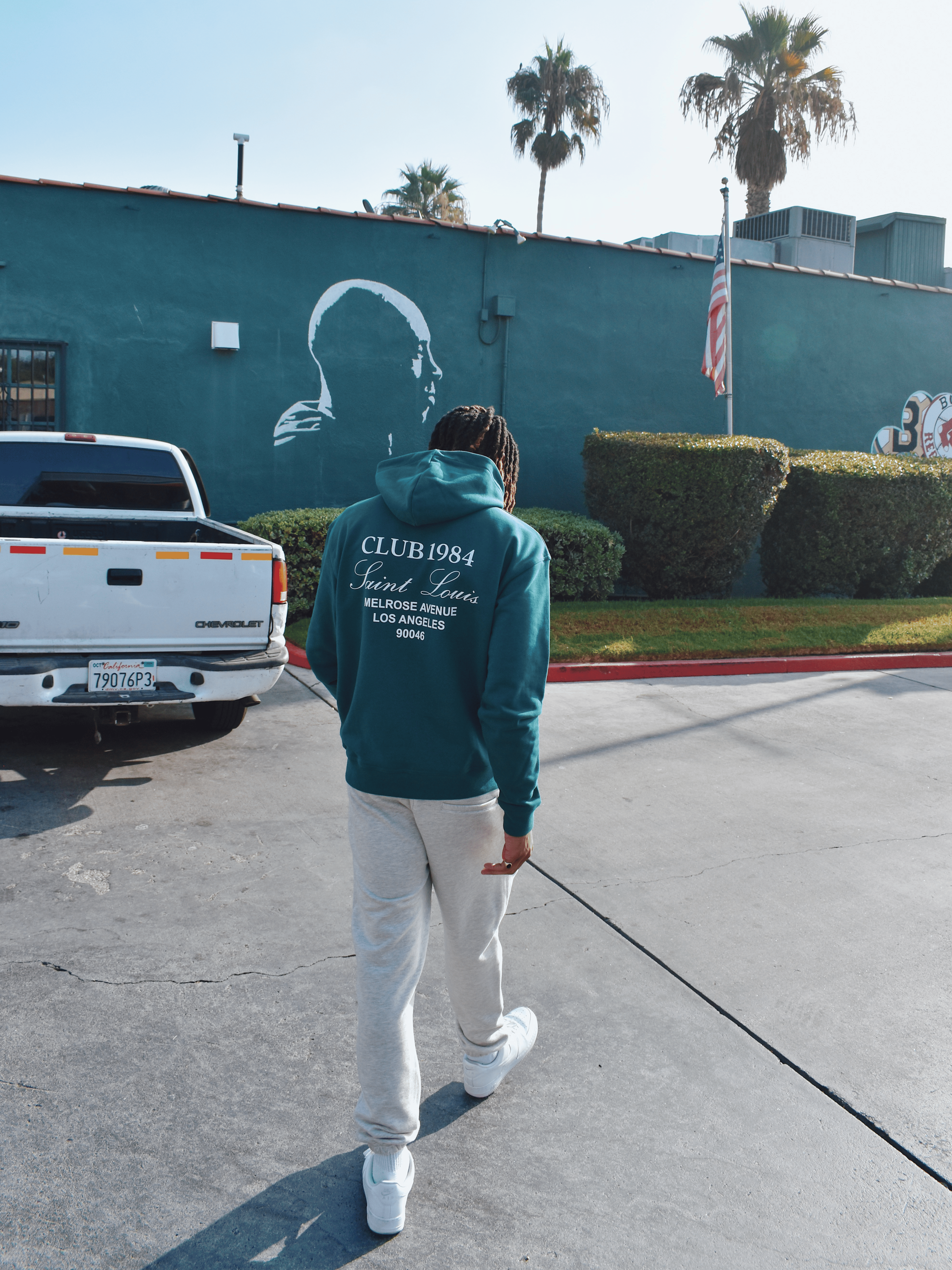 CLUB 1984. Melrose 1984 Hoodie - Forrest Green Hoodie