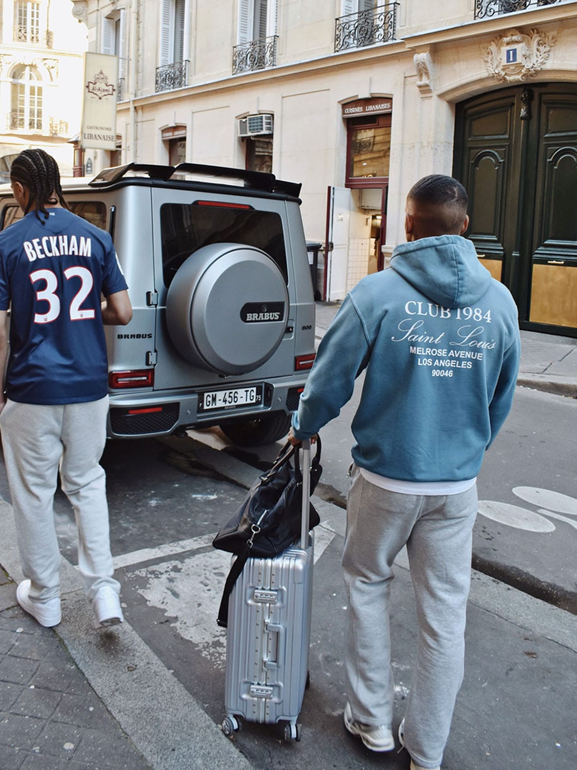 CLUB 1984. Melrose 1984 Hoodie - Washed Blue Hoodie