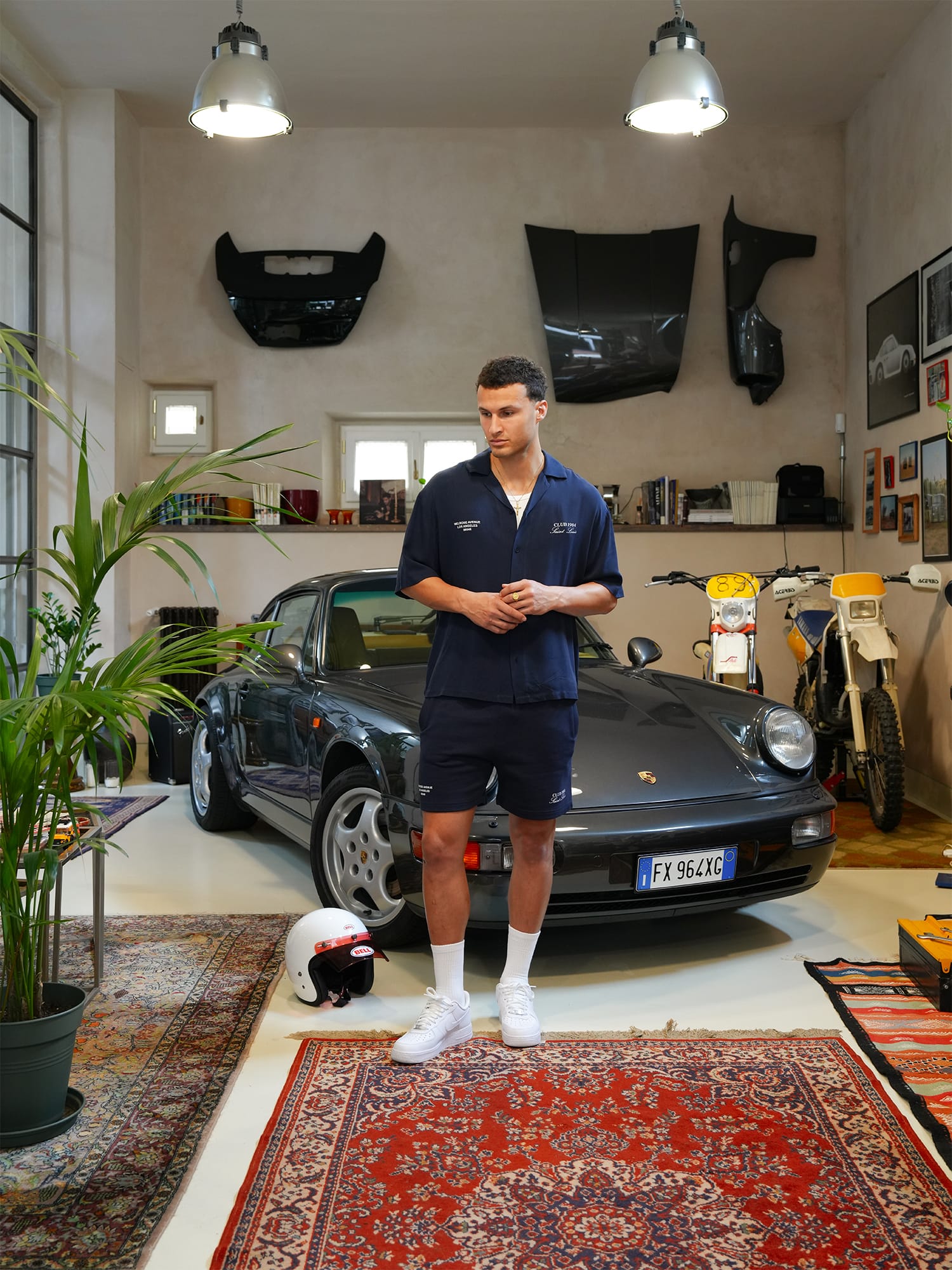 CLUB 1984. Melrose 1984 Shorts - Navy shorts