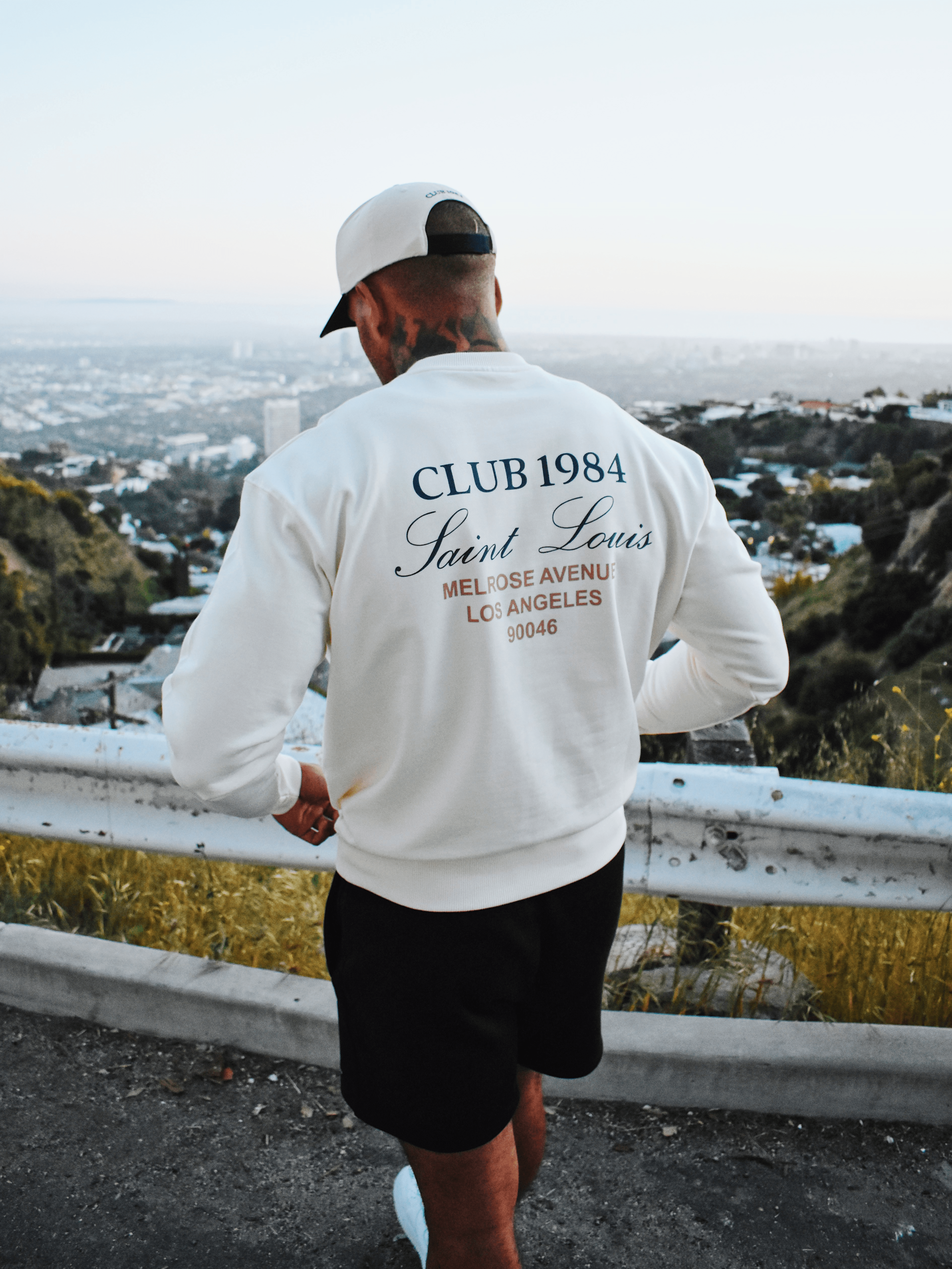 CLUB 1984. Melrose 1984 Sweatshirt - Off White Sweatshirt
