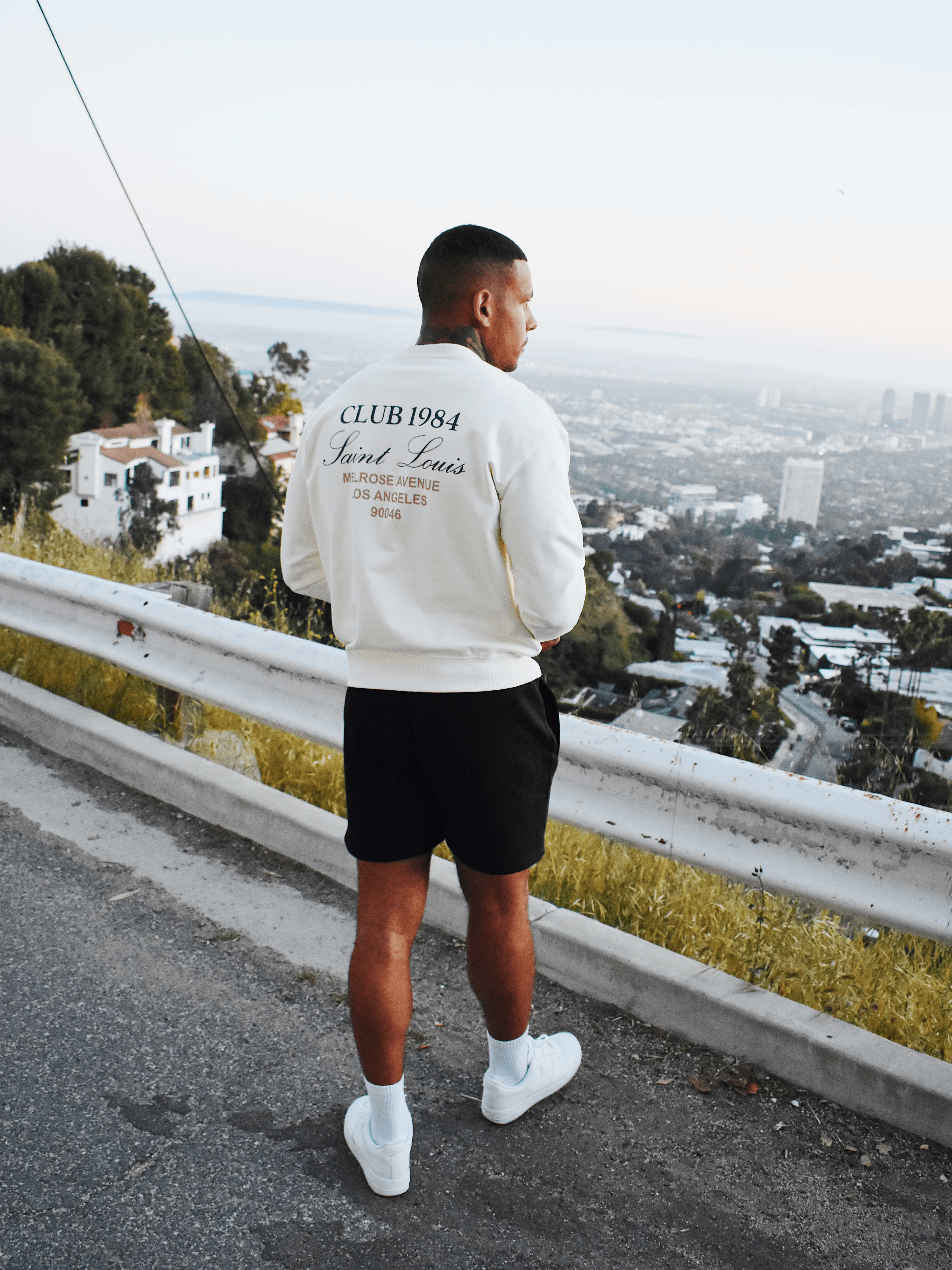 CLUB 1984. Melrose 1984 Sweatshirt - Off White Sweatshirt