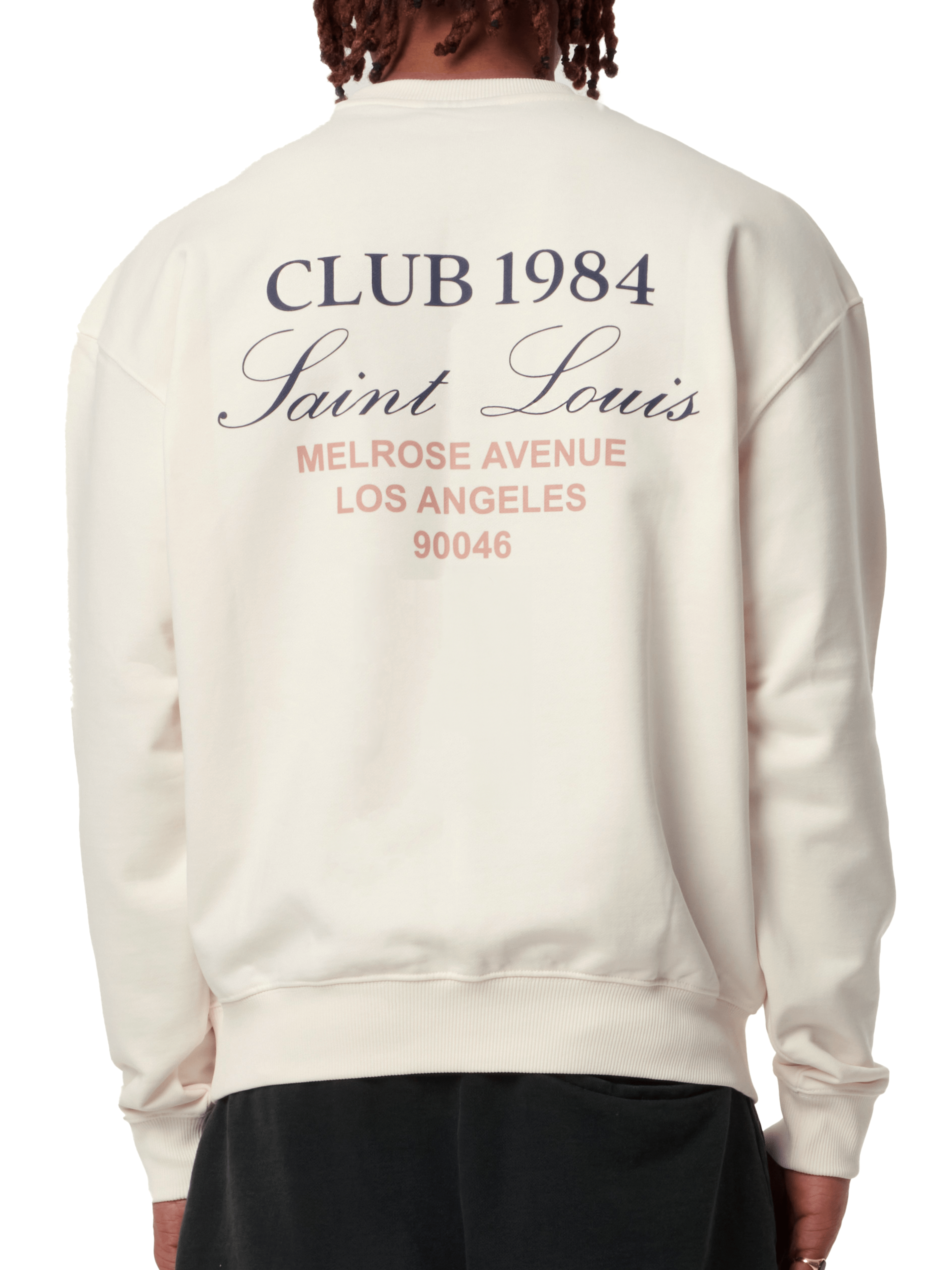 CLUB 1984. Melrose 1984 Sweatshirt - Off White Sweatshirt