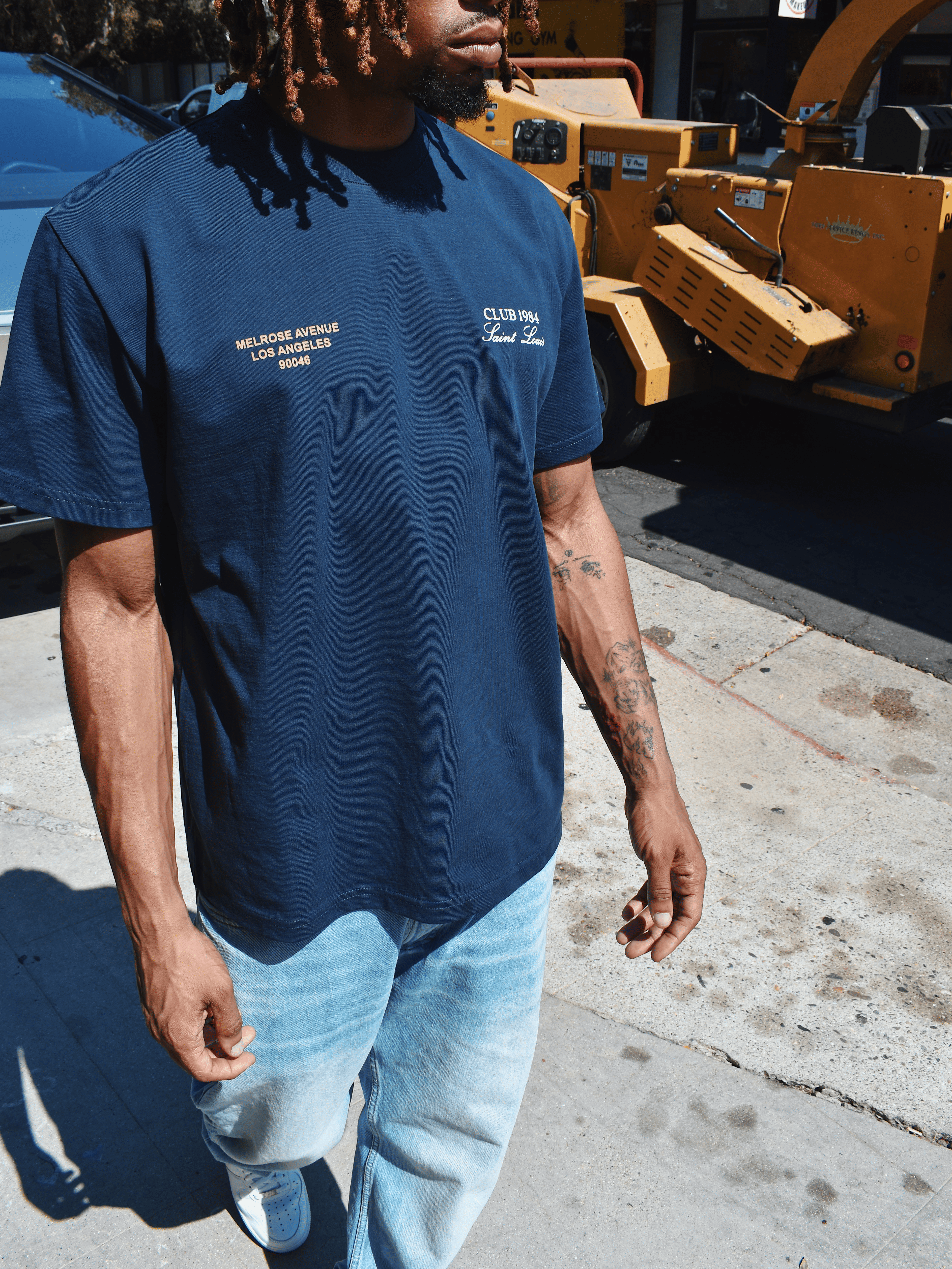 CLUB 1984. Melrose 1984 T-shirt - Navy T-Shirt