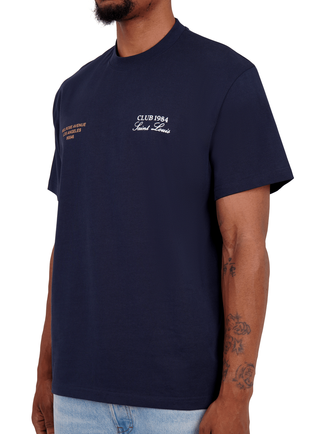 CLUB 1984. Melrose 1984 T-shirt - Navy T-Shirt